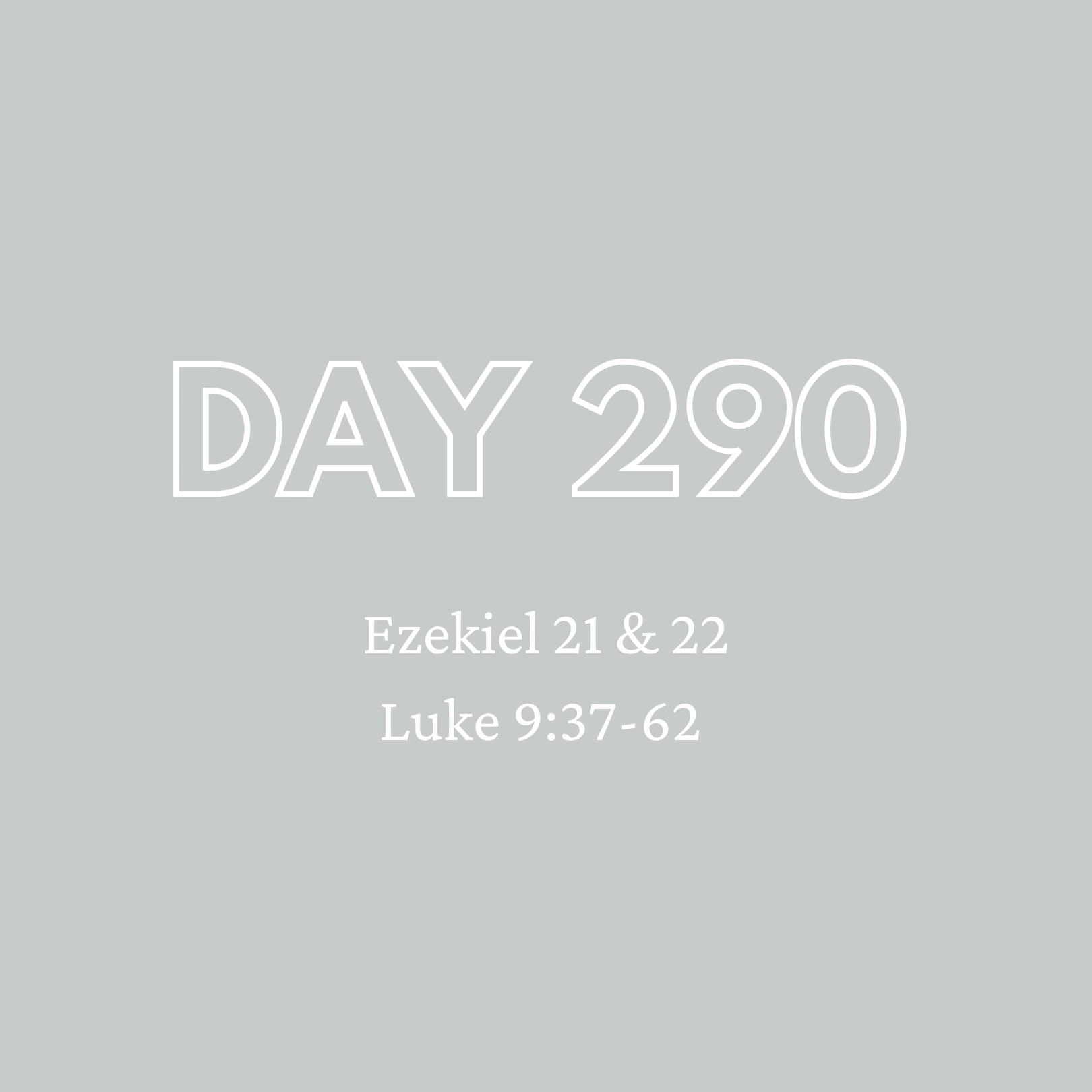 Daily Devotion - Day 290