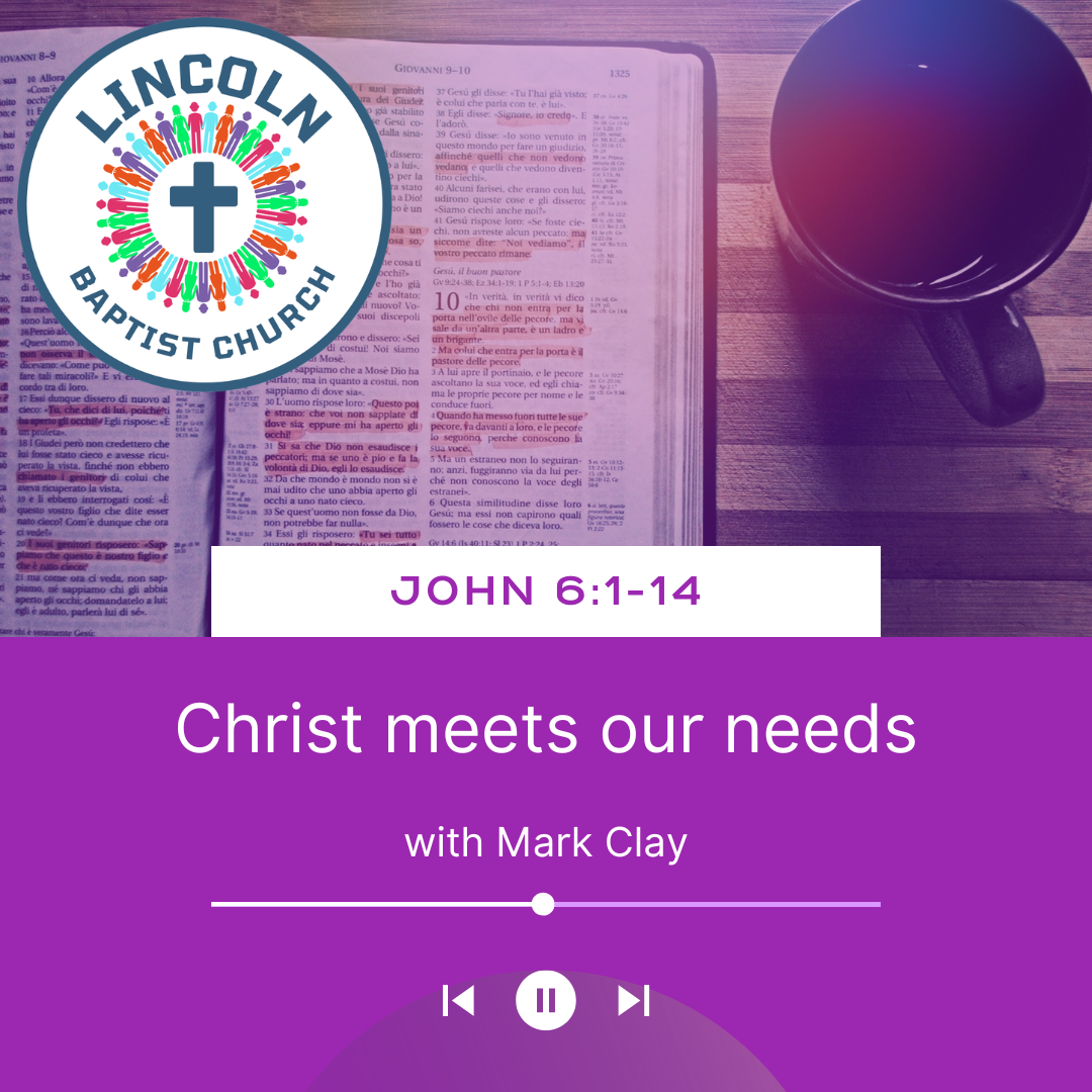 John 6:1-14| Christ meets our needs