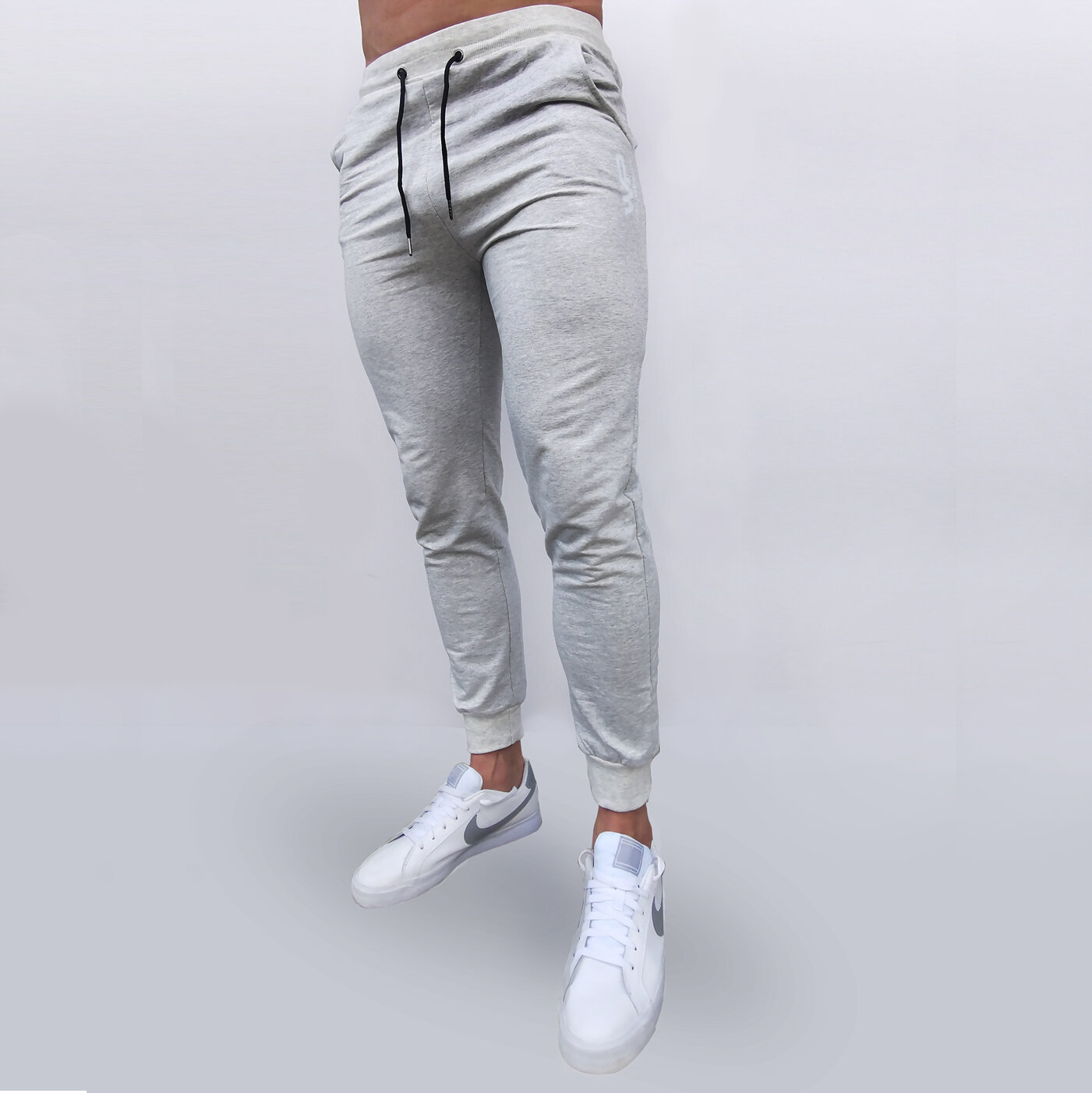Willpower Ash Grey Tapered Sweatpants —  - T-Shirts -  Hoodies - Tank Tops - Accessories