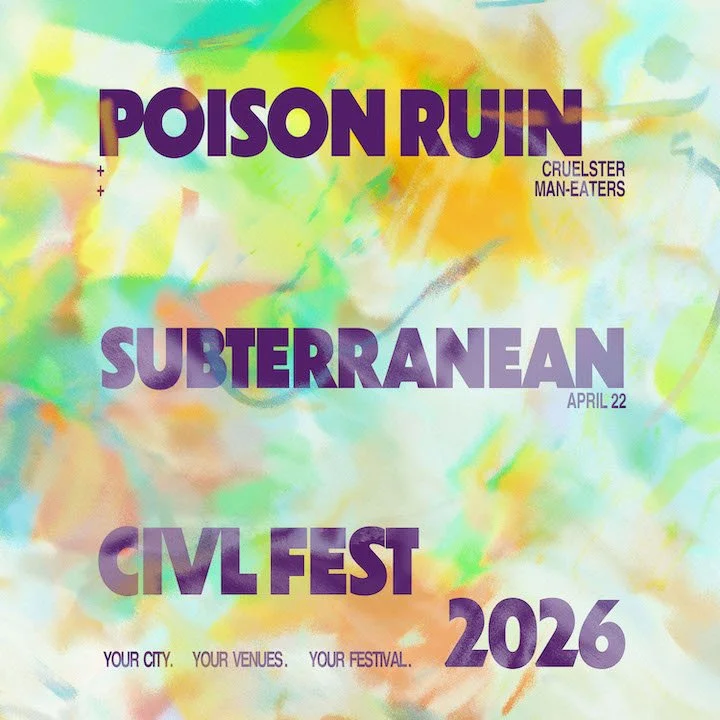 Poison Ruin, Cruelster, Man-Eaters at Subterranean