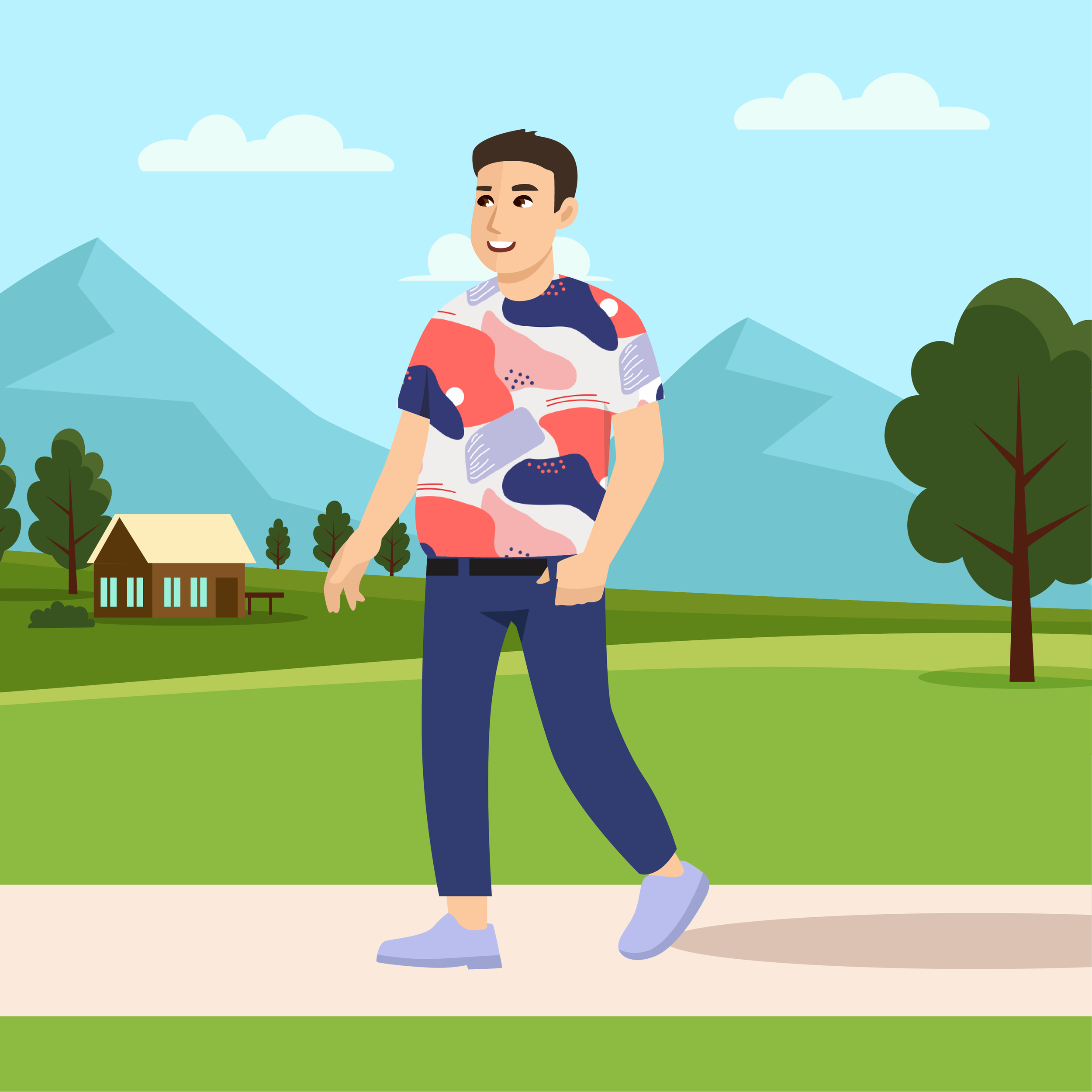 Walking person