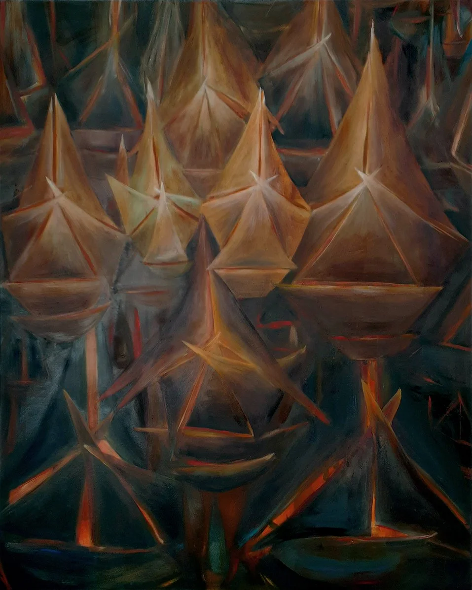 Fleet, 2022, oil on canvas, 48" x 60" 