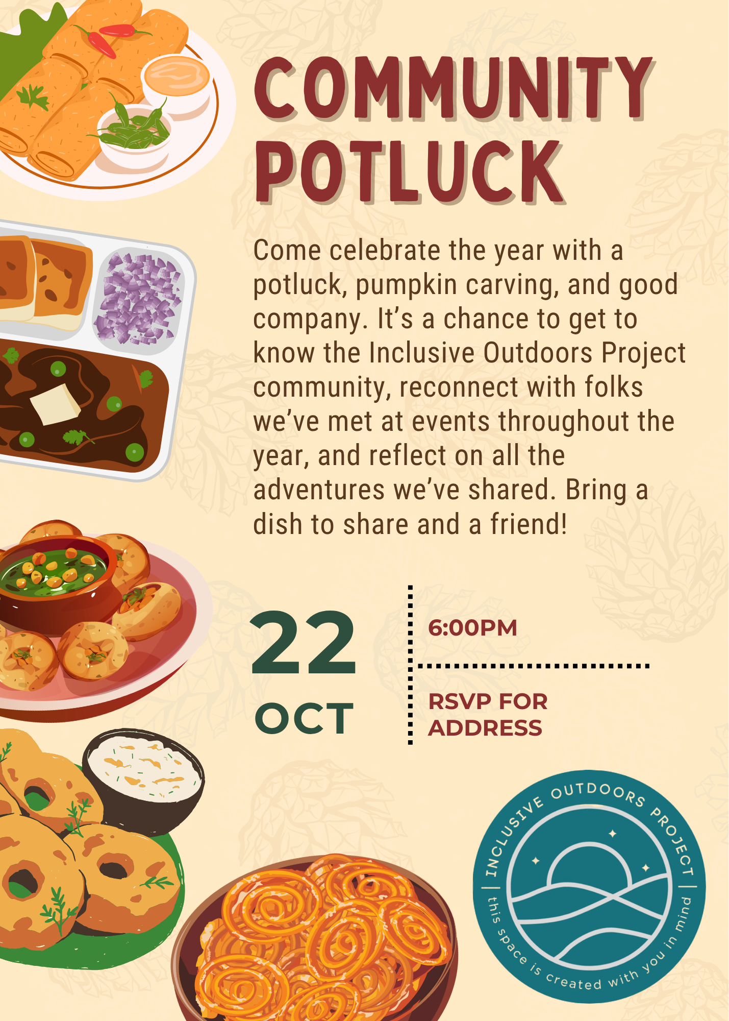 Potluck and Pumpkin Carving 