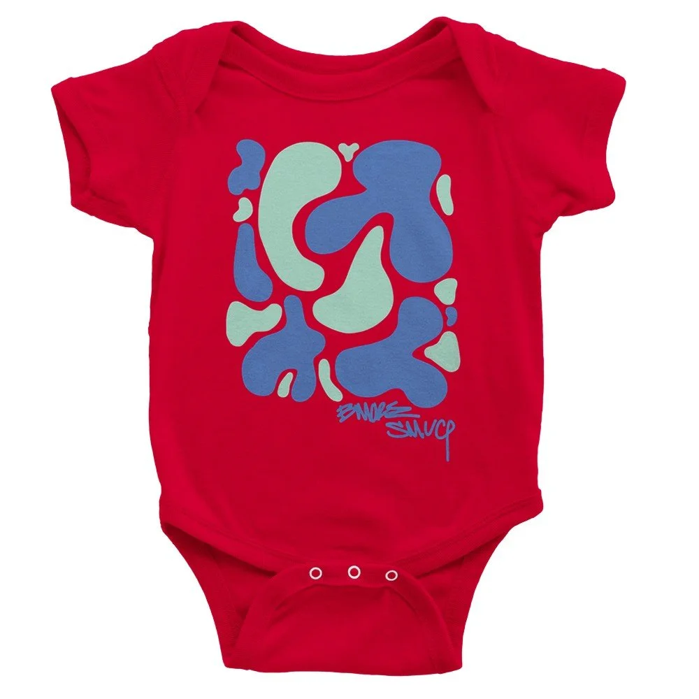 Baby - Blob Body Suit SS - Blues