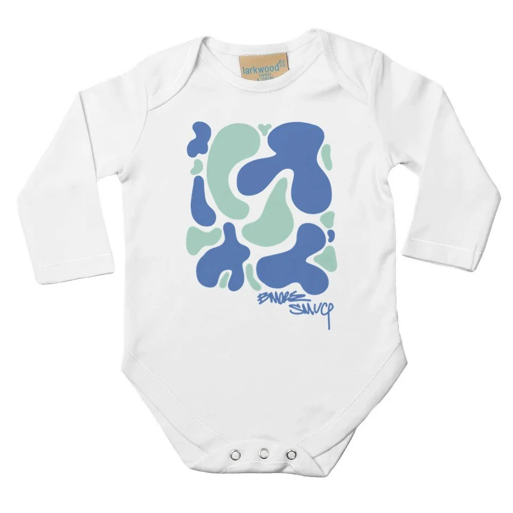 Baby - Blob Body Suit LS - Blues