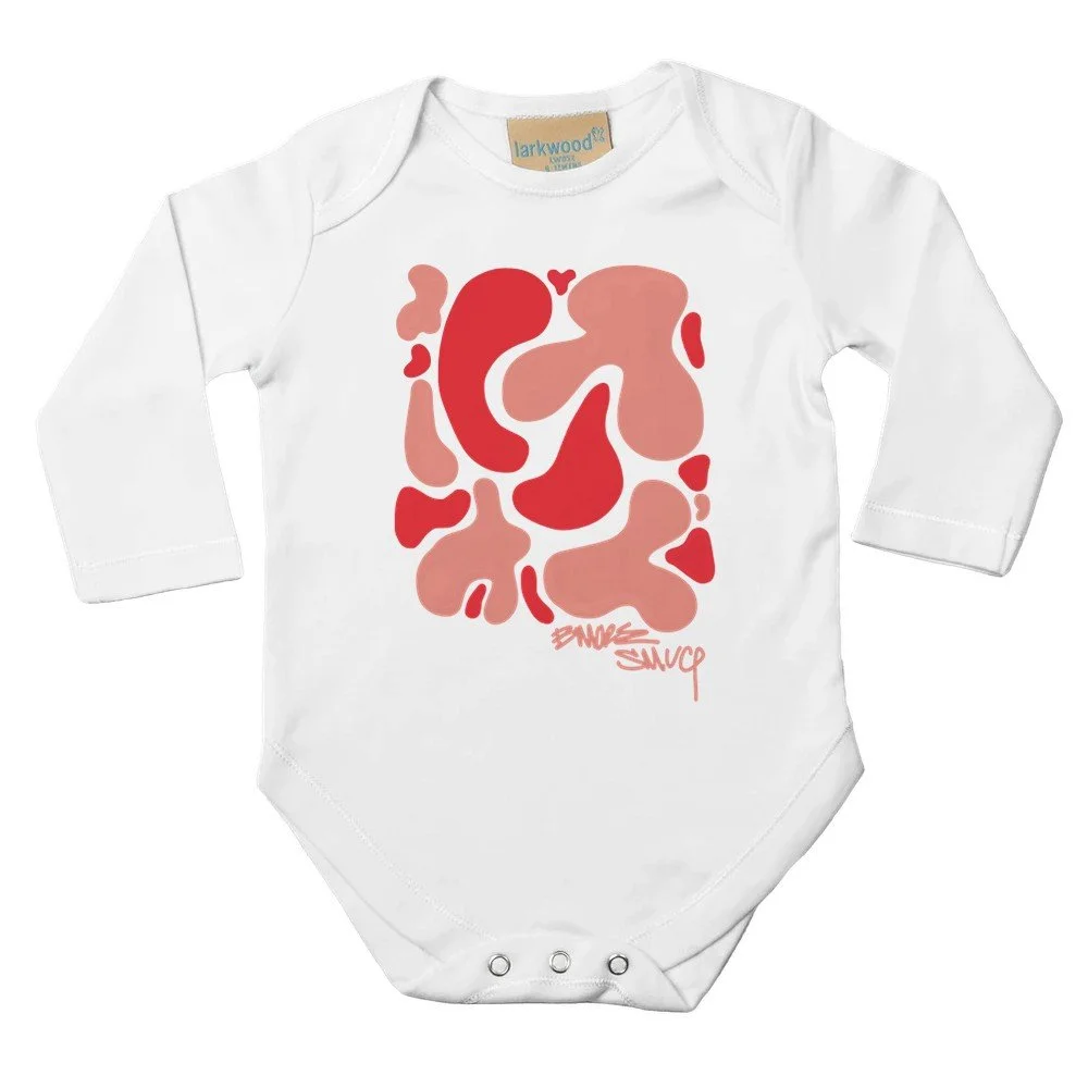 Baby - Blob Body Suit LS - Pinks