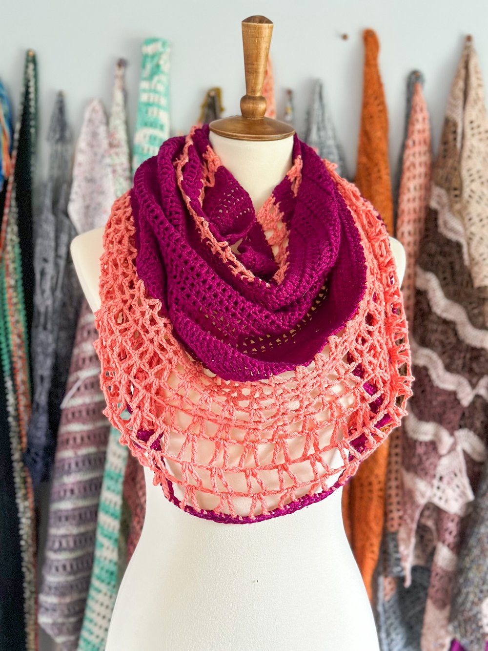 Roundup: 10 Free Crochet Patterns for Fingering Weight Shawls - CrochetKim™