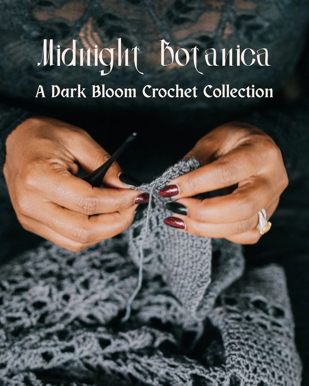 ✨ A midnight garden, forever in bloom. ✨

Each shawl in Midnight Botanica: A Dark Bloom Collection carries its own spirit &mdash; lace that glows like poetry, stitches that whisper of crossroads, blooms unfolding in shadow. Together, they form a gard