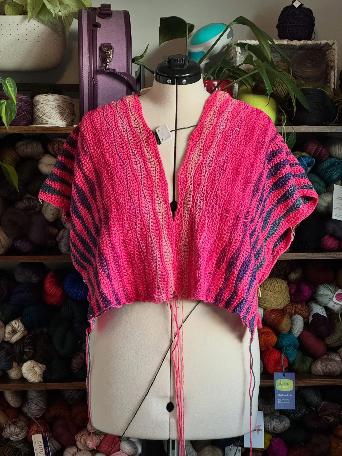 Sneak peeks from my crochet WIP pile! What design should I finish first?

1) Summer Tee with Cumulus from @junipermoonfarm 

2) Roomy striped tee with Yowza from @missbabsyarns 

3) Tunisian crochet tennis inspired vest with DK from @thewanderingfloc