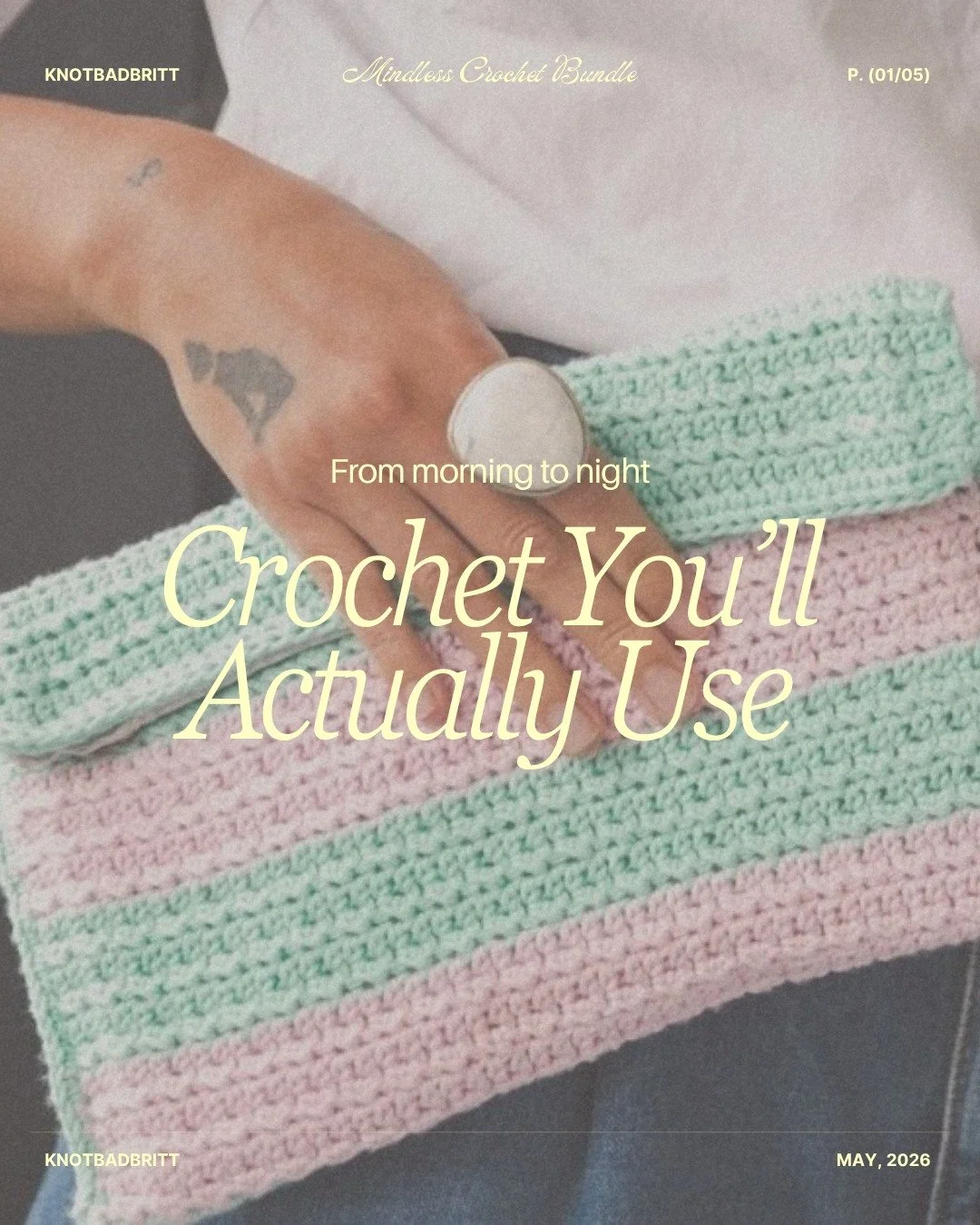 Some crochet projects are meant to be admired in a folder forever.

These are not those projects. 😉

The @nickishomemadecrafts' Mindless Crochet Pattern Bundle is full of approachable, ad-free crochet patterns that are made to become part of real li