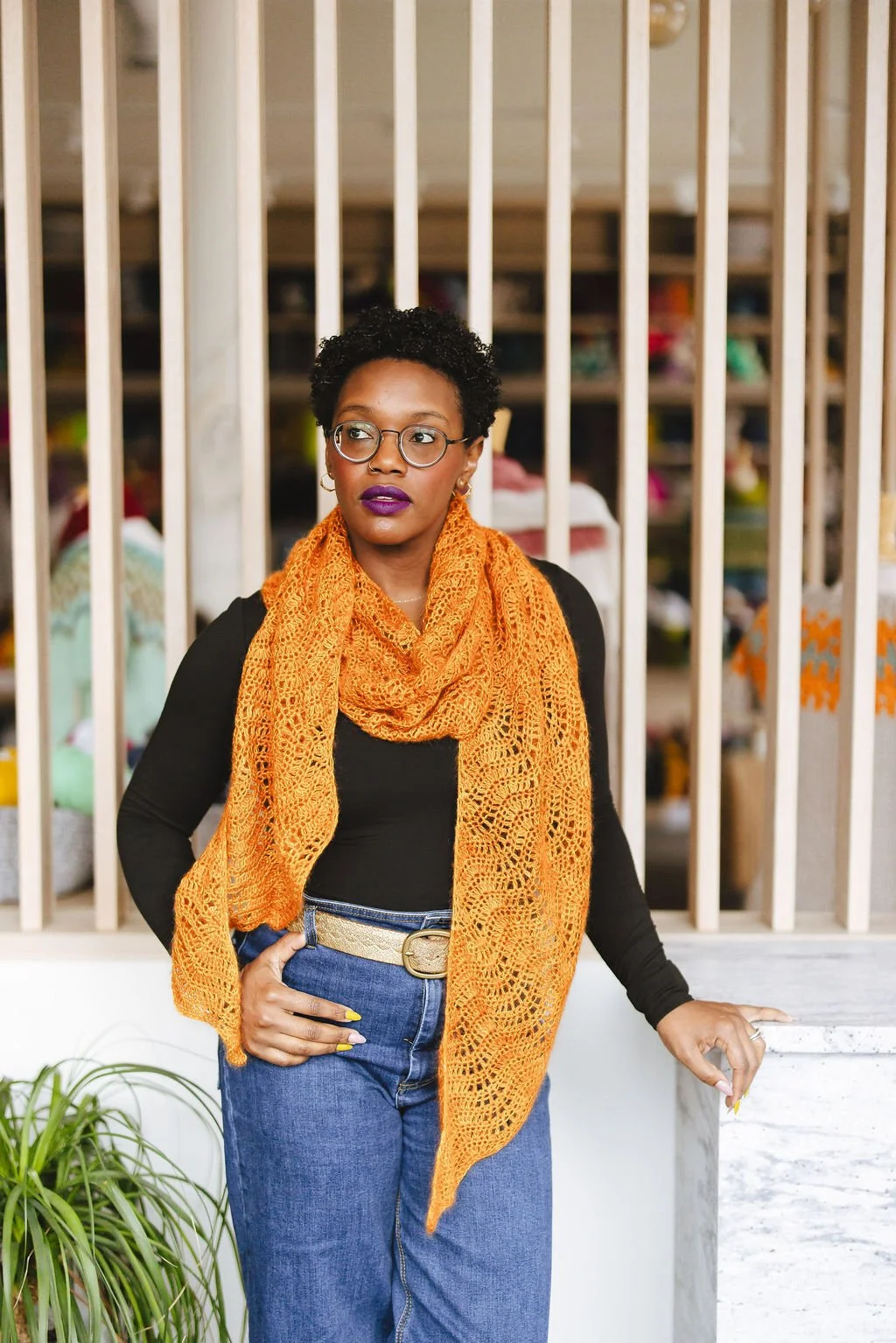 Autumn Waves Wrap Crochet Pattern | KnotBadBritt