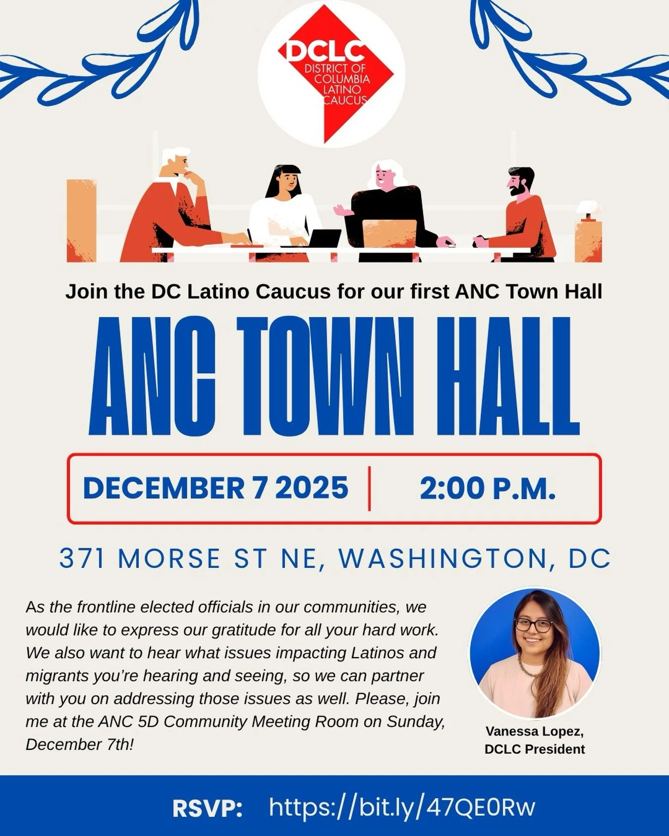 DCLC is proud to be hosting its first ever ANC Town Hall! This event is geared specifically for all the ANC Commissioners in DC. DCLC board member and Commissioner @salvador4dc of 5D and Commissioner @erika4dc from 1D will be joining as special speak