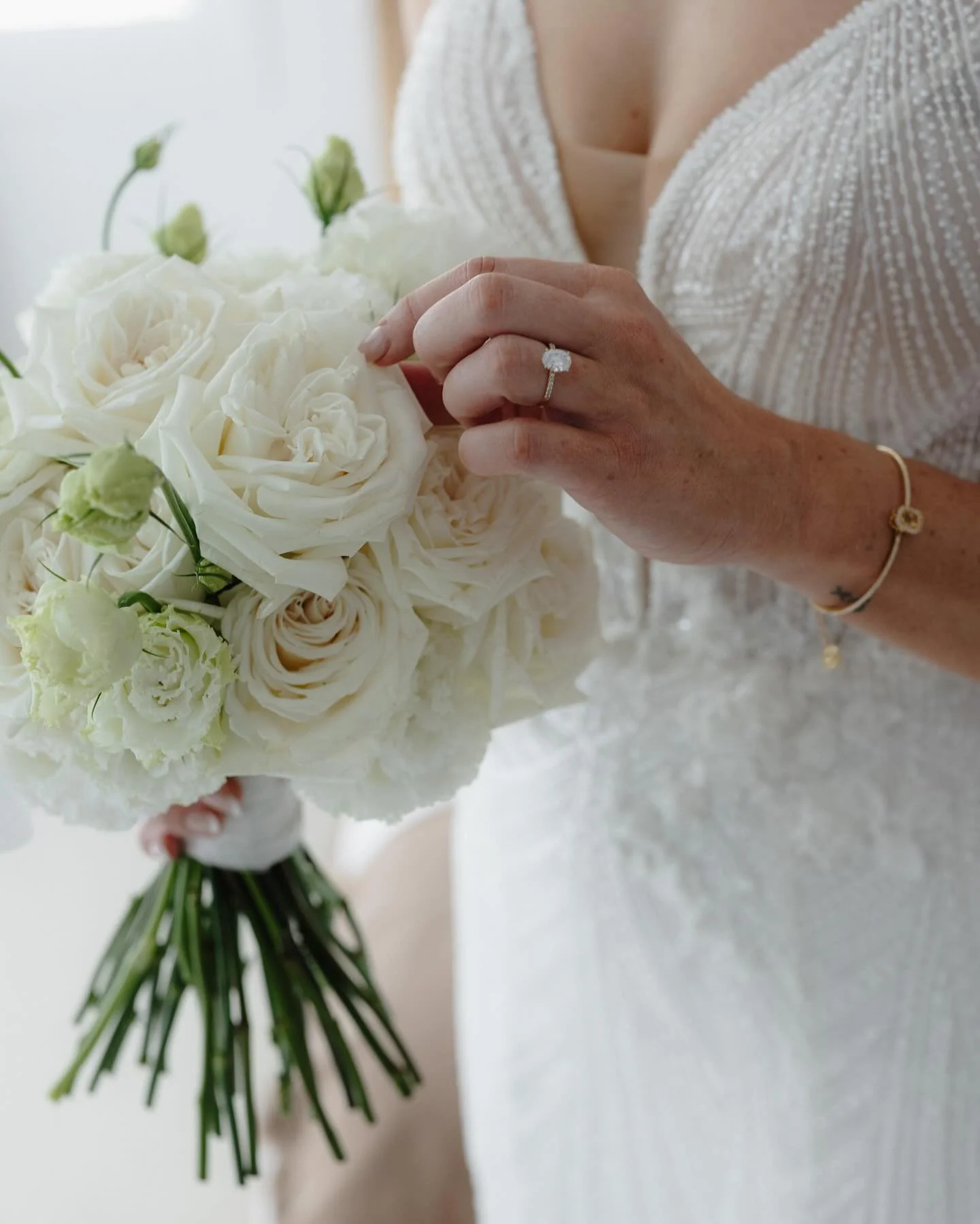 One week since J + L&rsquo;s special day 🤍 ☁️ 🕊️
We are in love with these bouquet shots captured by @blackpalmcollectiveco 📸