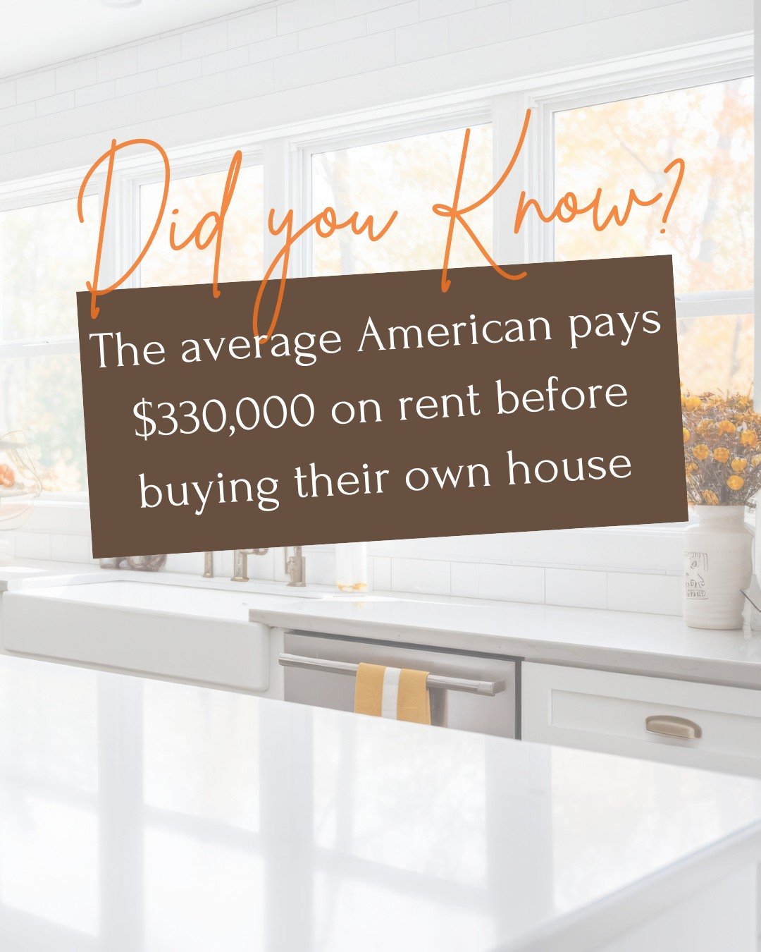 Did you know the average American spends a staggering $330,000 on rent before buying their first home? That&rsquo;s a hefty price tag for living without building equity!

Instead of letting your hard-earned money go down the drain, consider the benef