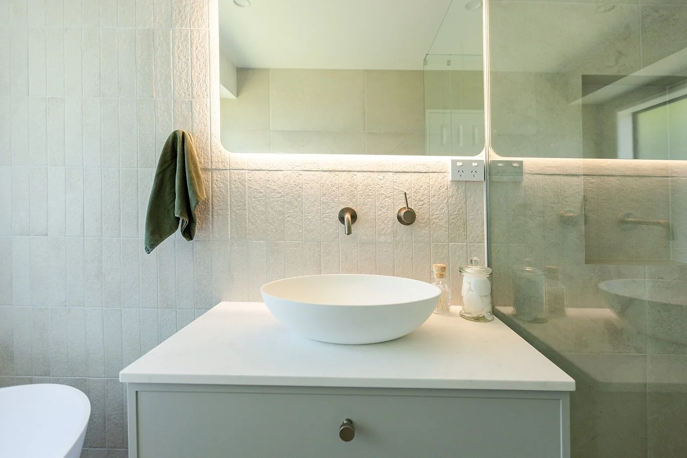 Vanity and luxury taps Renovation of bathroom in Papamoa Beach