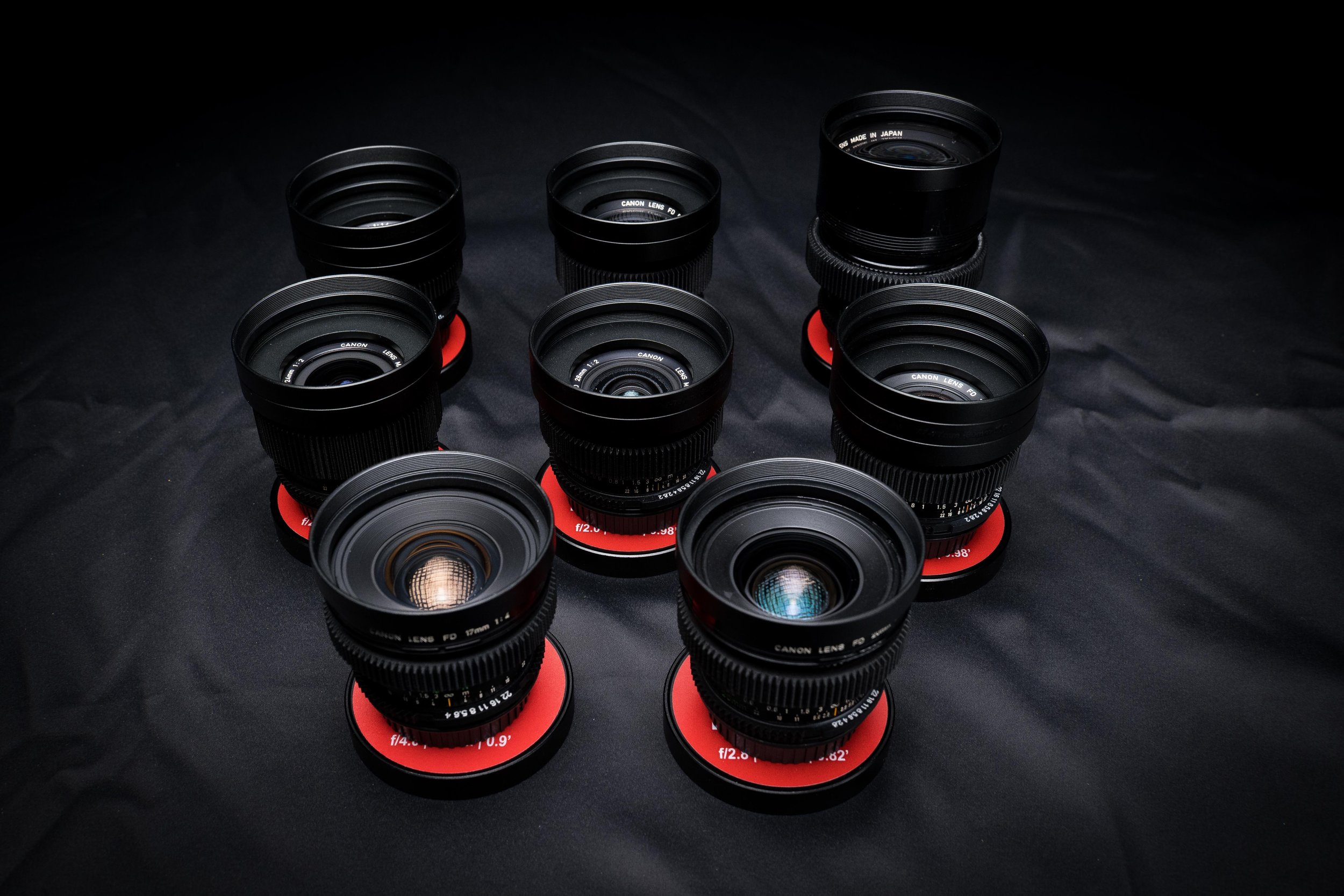 Eight-lens set