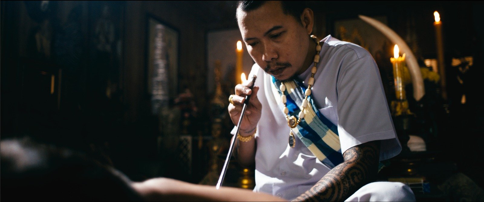 Nice edge light helped illuminate the canvas for the artist!