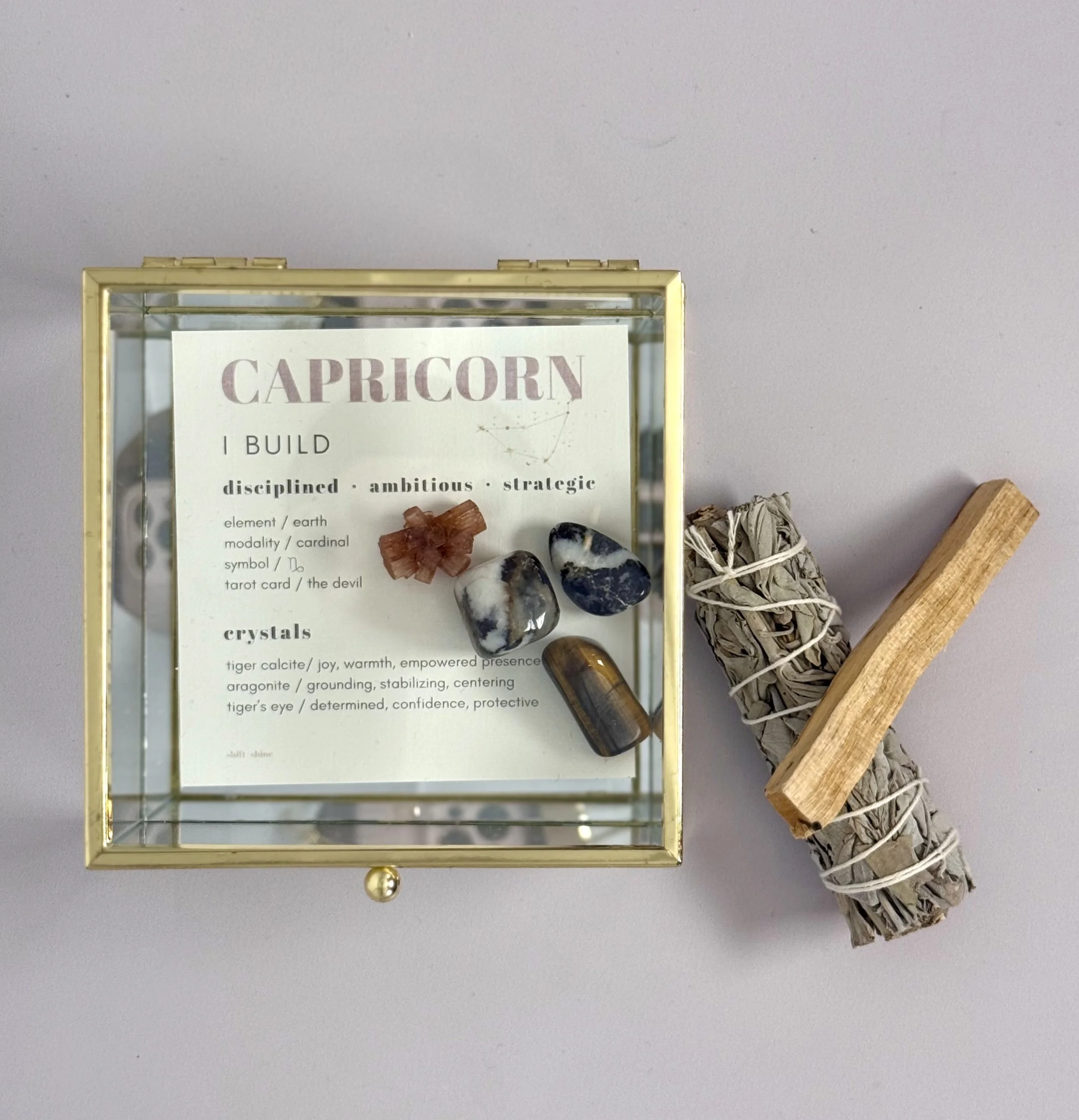 Capricorn Keepsake Zodiac Crystal Kit