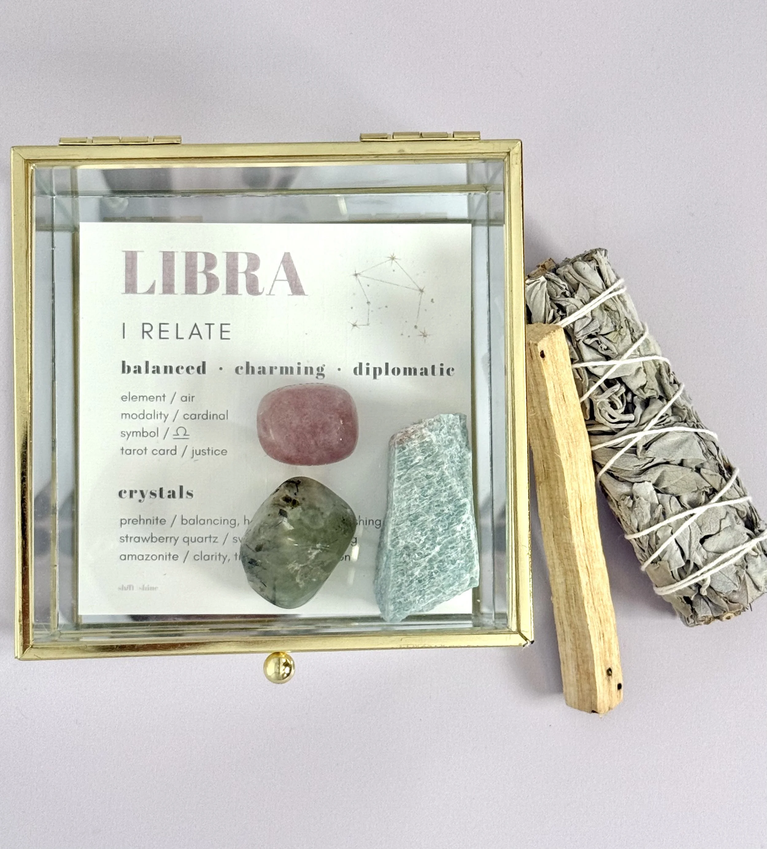 Libra Keepsake Zodiac Crystal Kit
