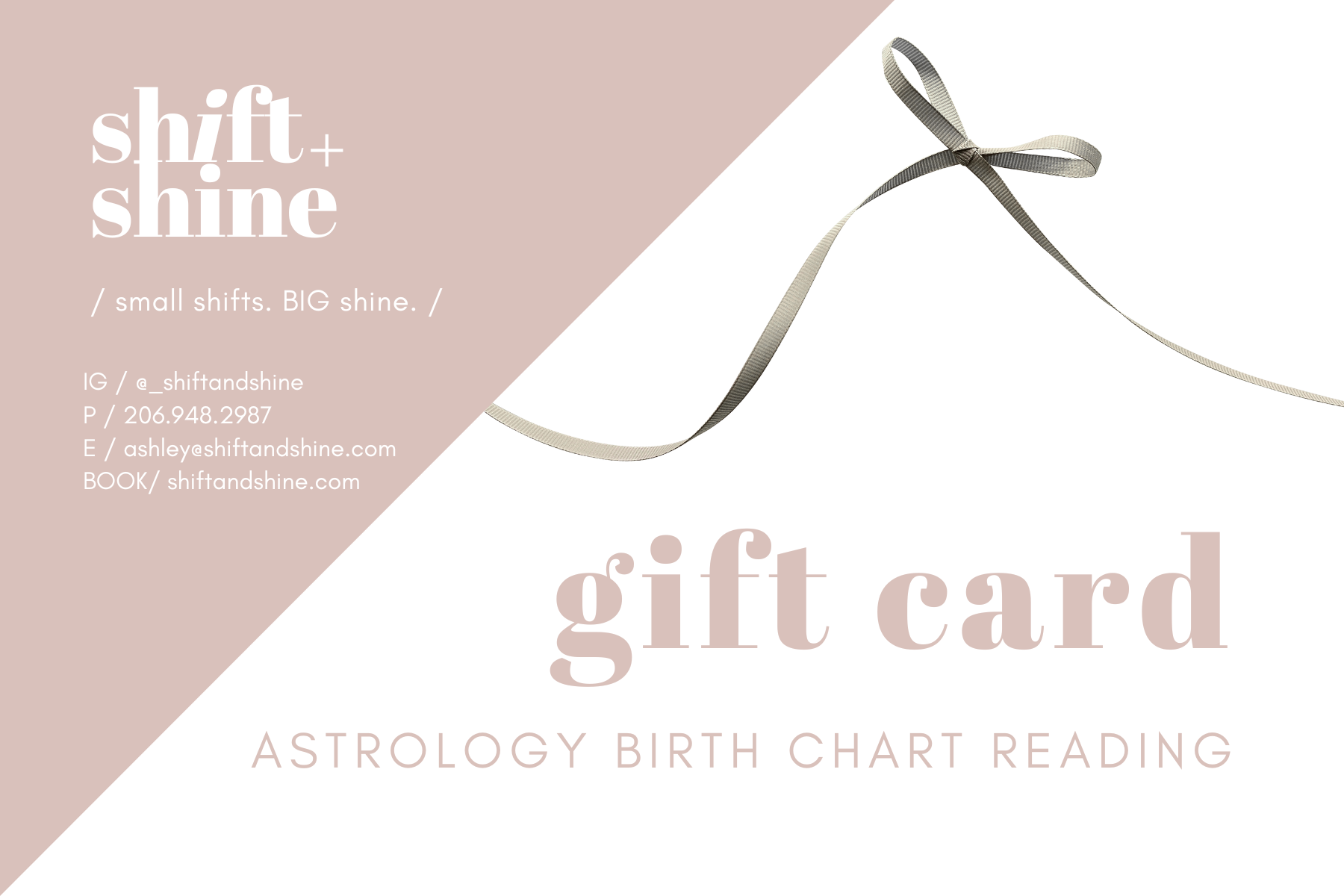 $99 Astrology Birth Chart Reading Gift Card