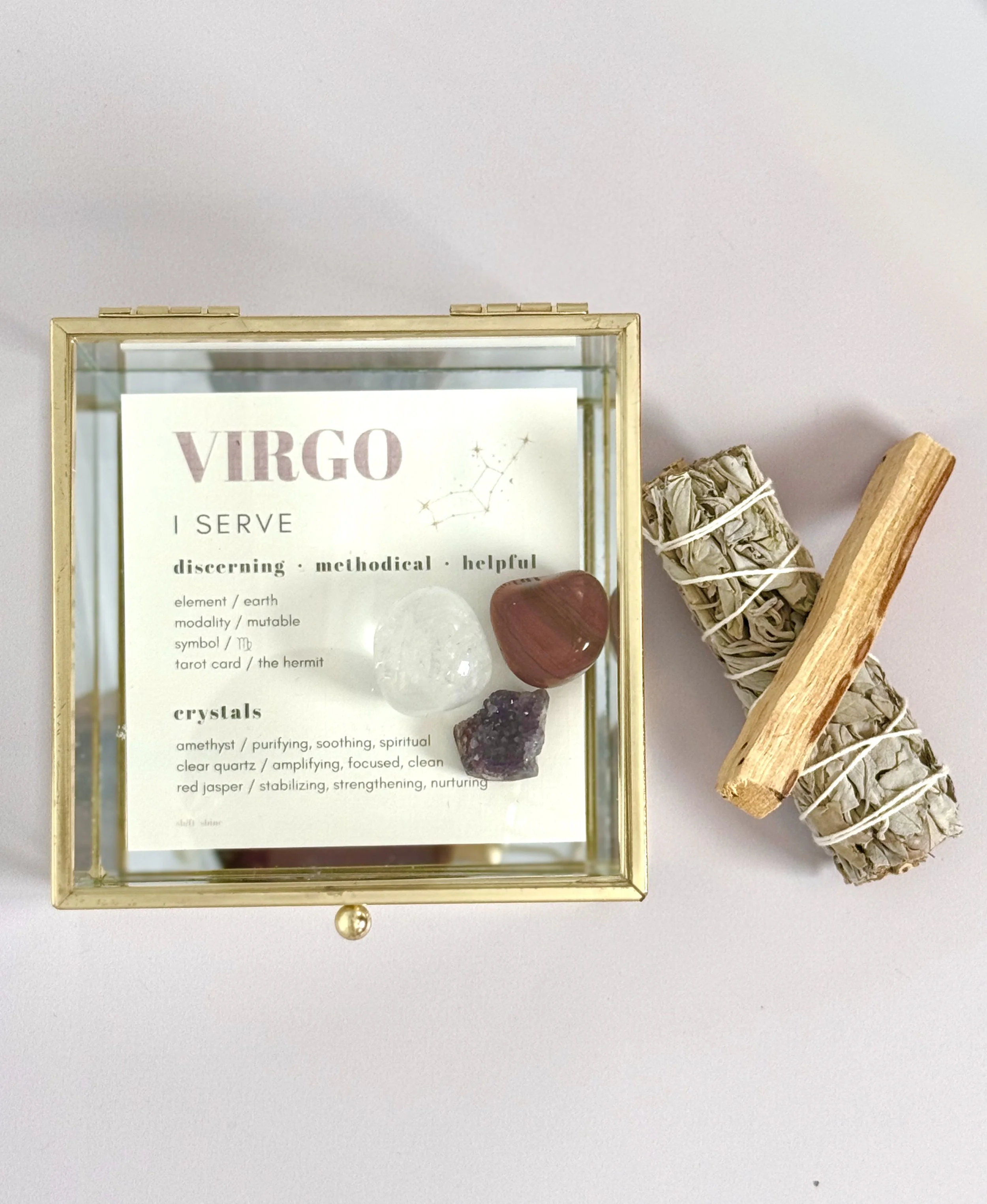 Virgo Keepsake Zodiac Crystal Kit