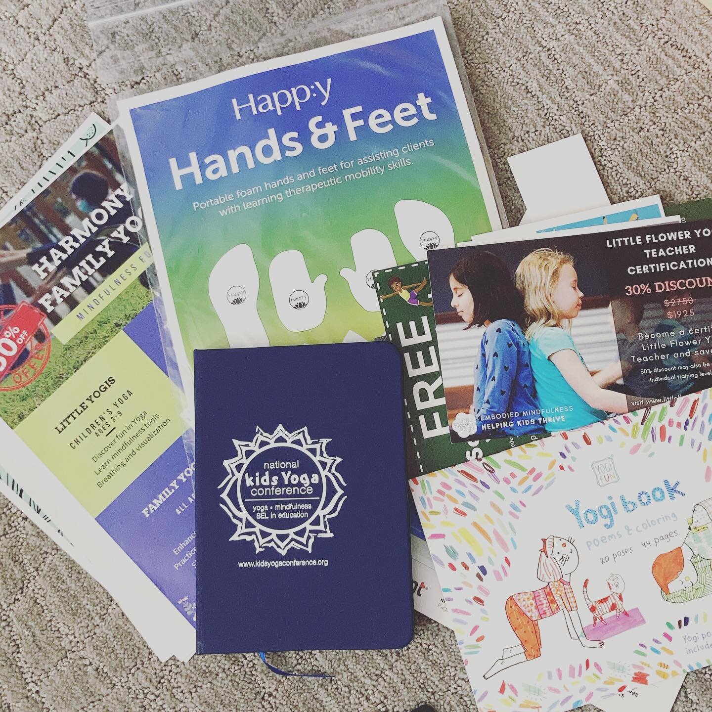 Got my swag bag from @kidsyogacon now to schedule some workshops!!! So excited to be able to participate this year 🧘&zwj;♀️