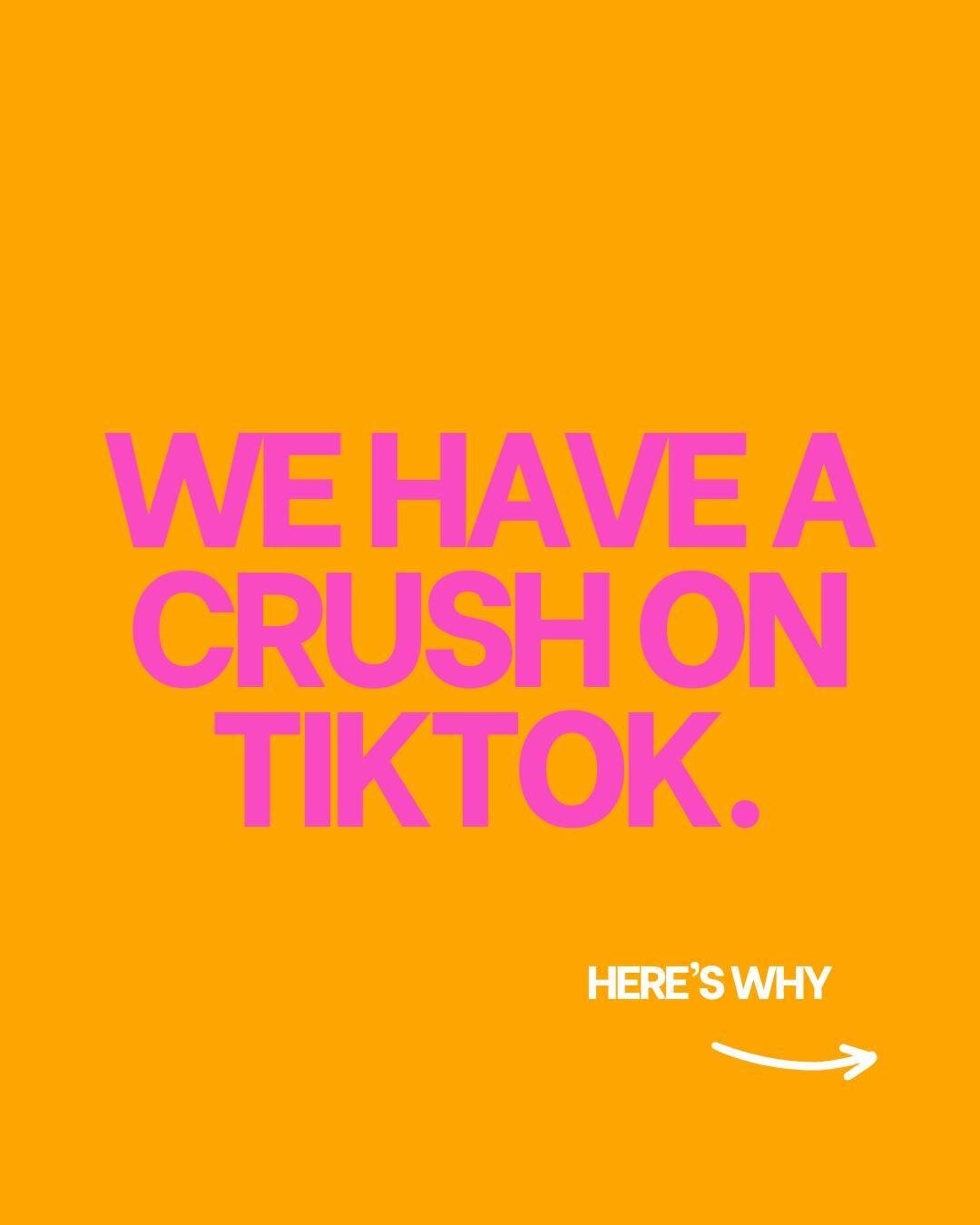 Oh heyyyyyy TikTok 😏

Yep, we are calling it - we have a crush on TikTok 😍

And we aren't the only ones. Our clients having been falling in love with the amazing results they have been seeing as we sorinkle a little spice on to their social strateg