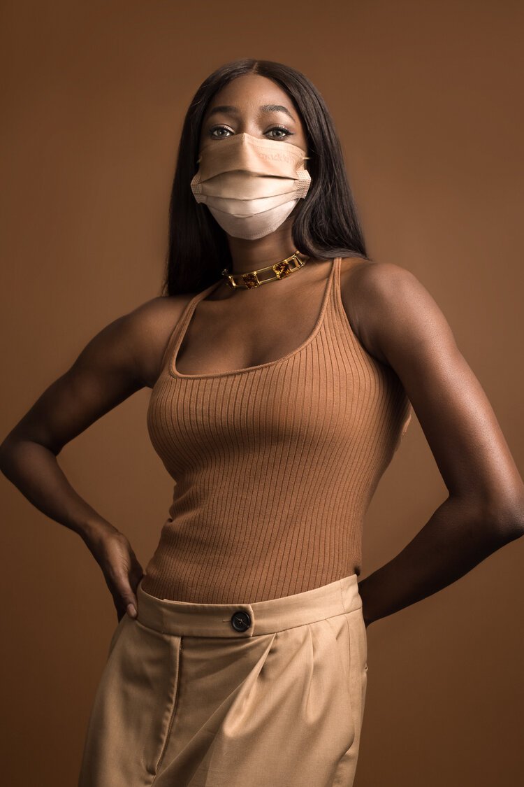 model hong kong face mask fashion photography tonal brown.jpg