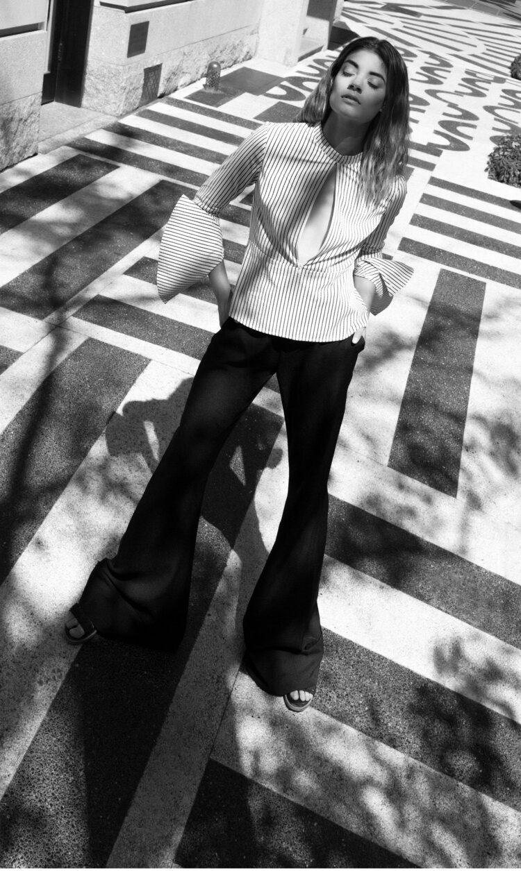 graphic pavement new york model contrast black and white womenswear street photography artistic.jpg
