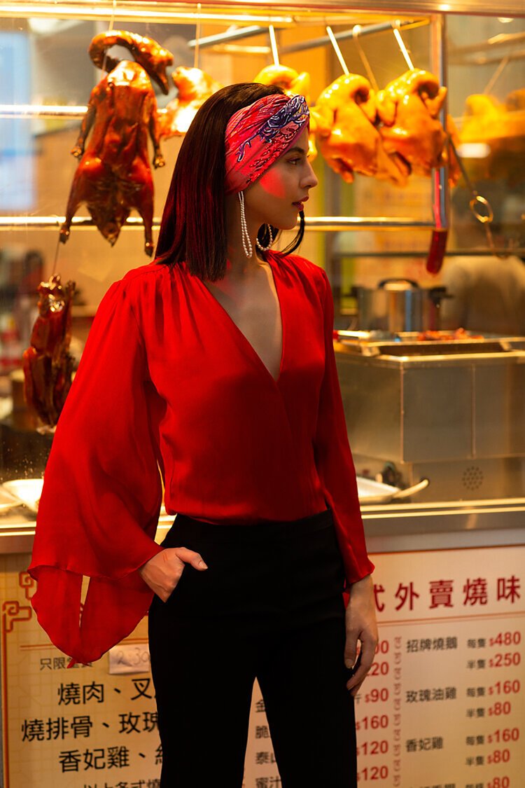 red head scarf roast goose restaurant model.jpg