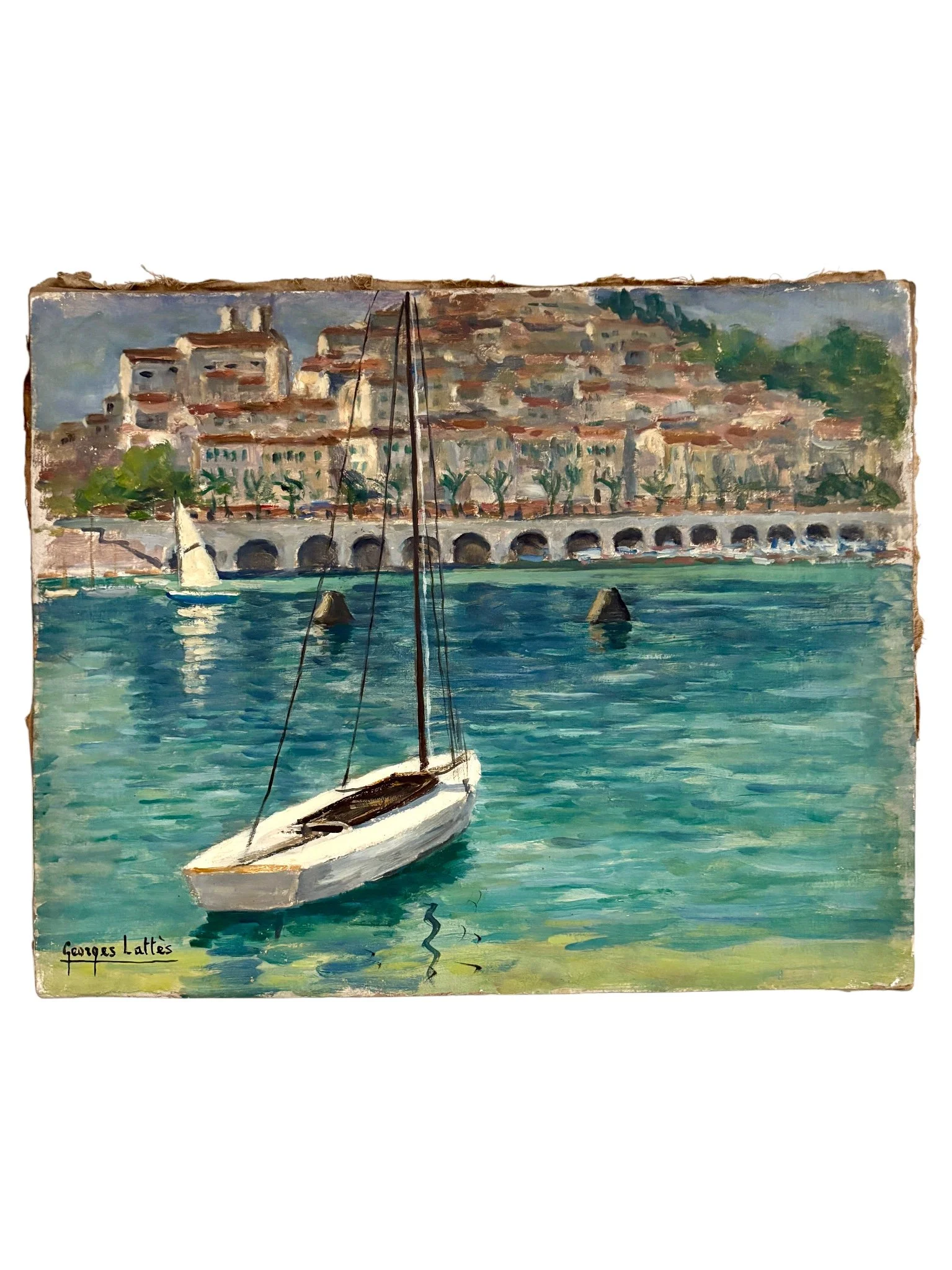 peinture-huile-carton-20-georges-lattes-art-moderne-axs-design-paris-france