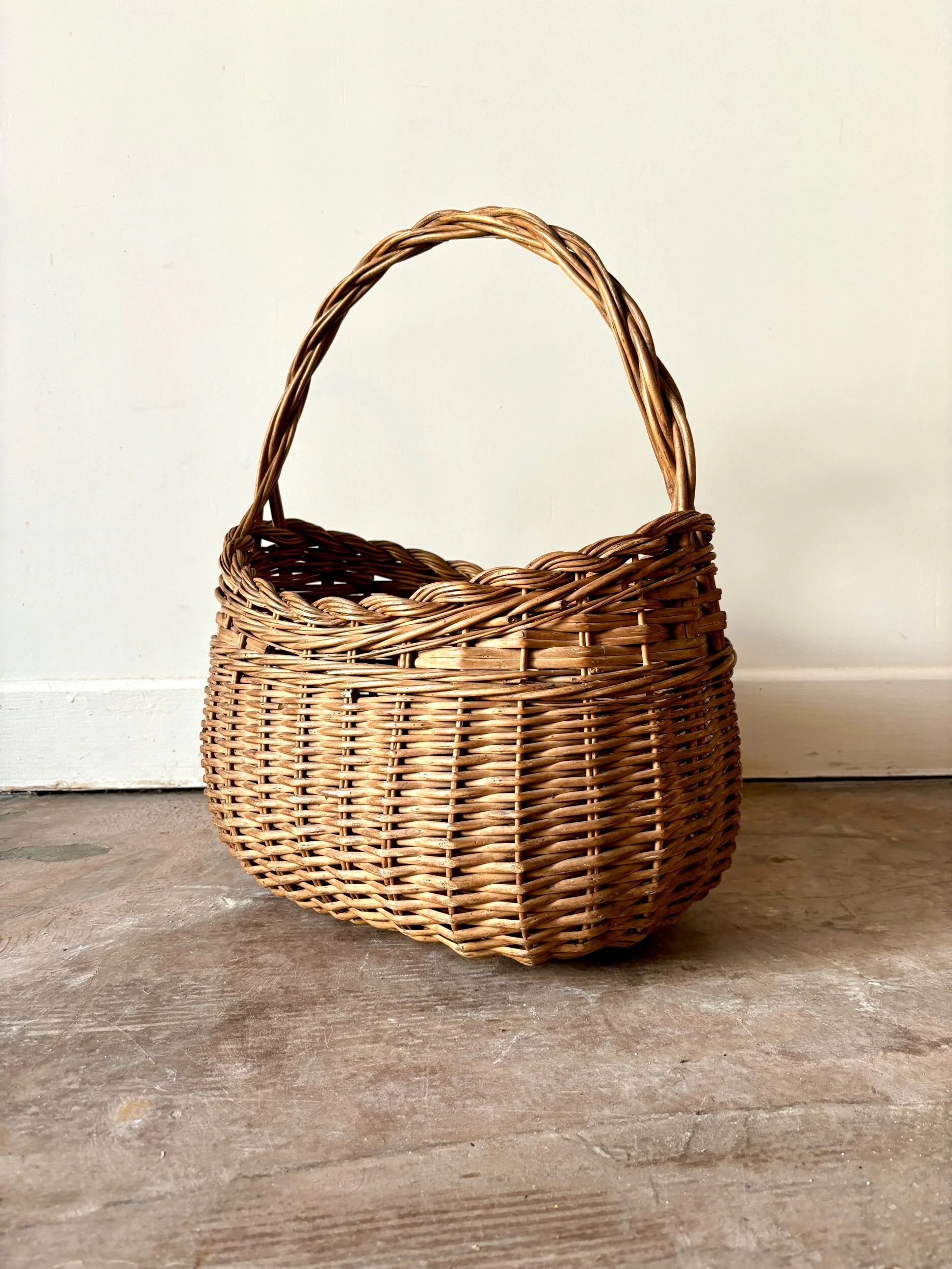 Corbeille à Déchets En Osier Tressé Marron - Avec Doublure Plastique, Dimensions 29,8x26 Cm, Pour Maison Bureau