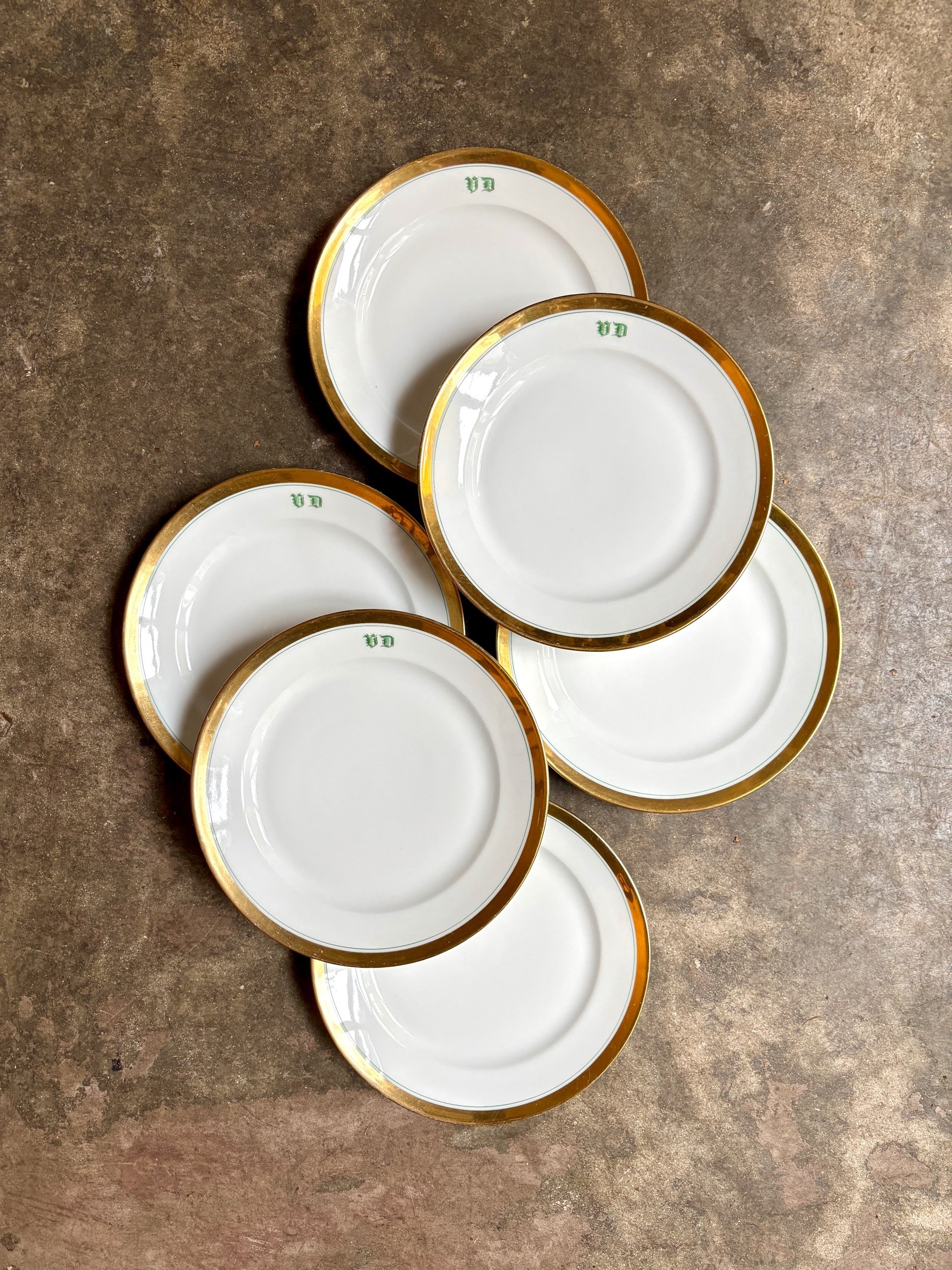 assiettes-dessert-porcelaine-blanc-dore-vd-vaisselle-vintage-axs-design-paris-france