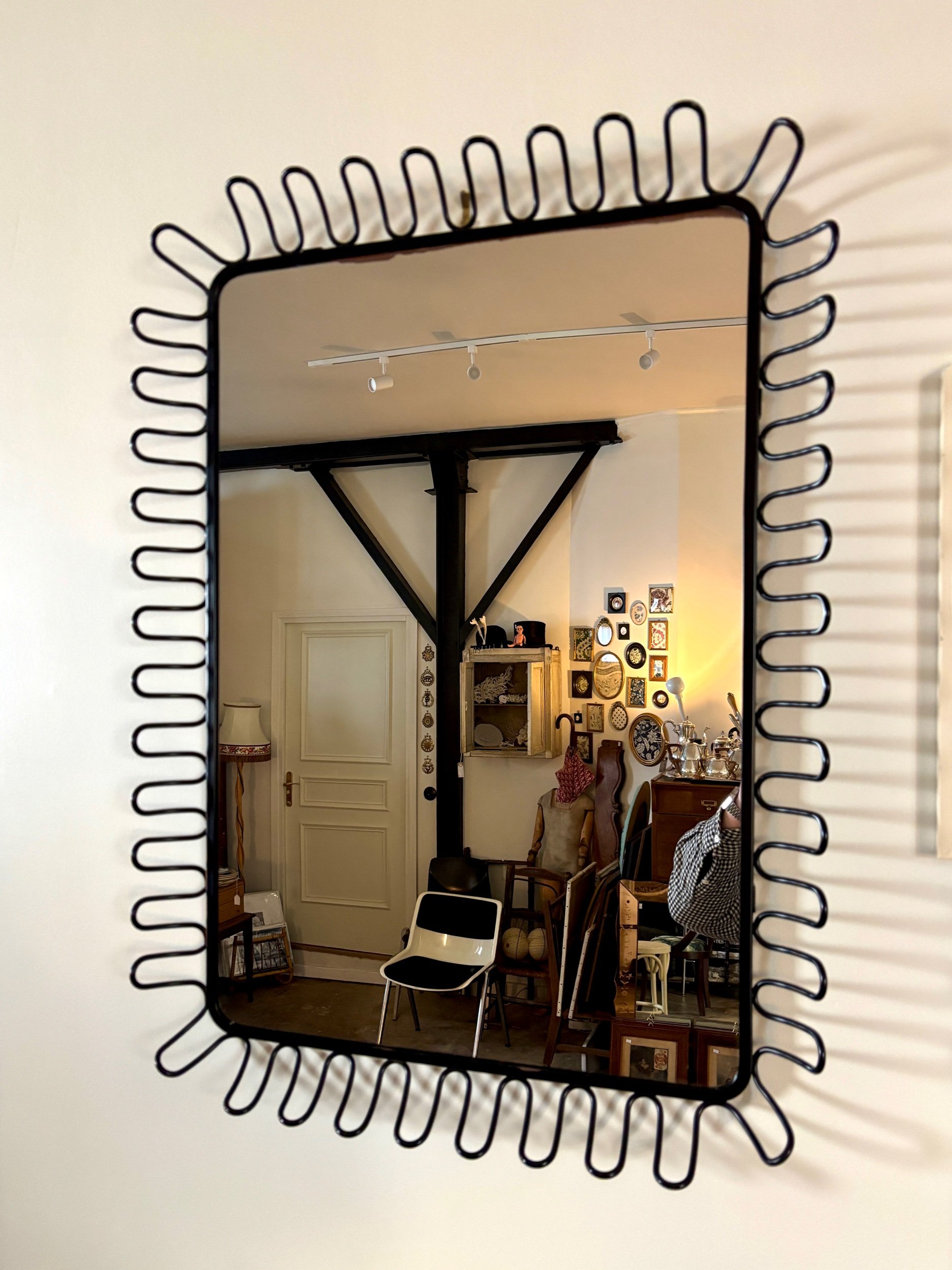Miroir modèle "Mandal" par Ikea, années 1990 ☐ 78 x 57 cm