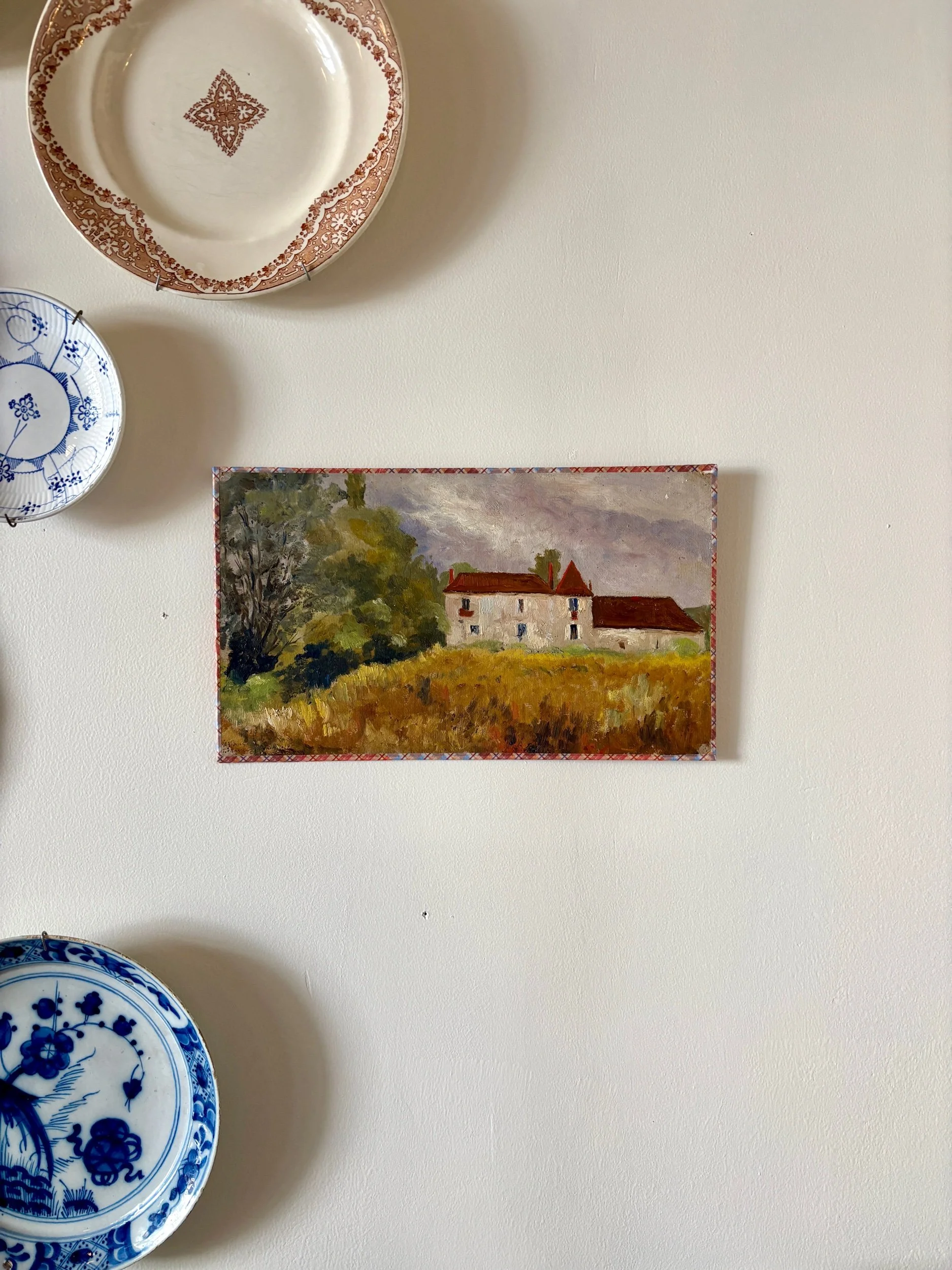 peinture-huile-toile-maison-foret-3-art-decoration-vintage-axs-design-paris-france