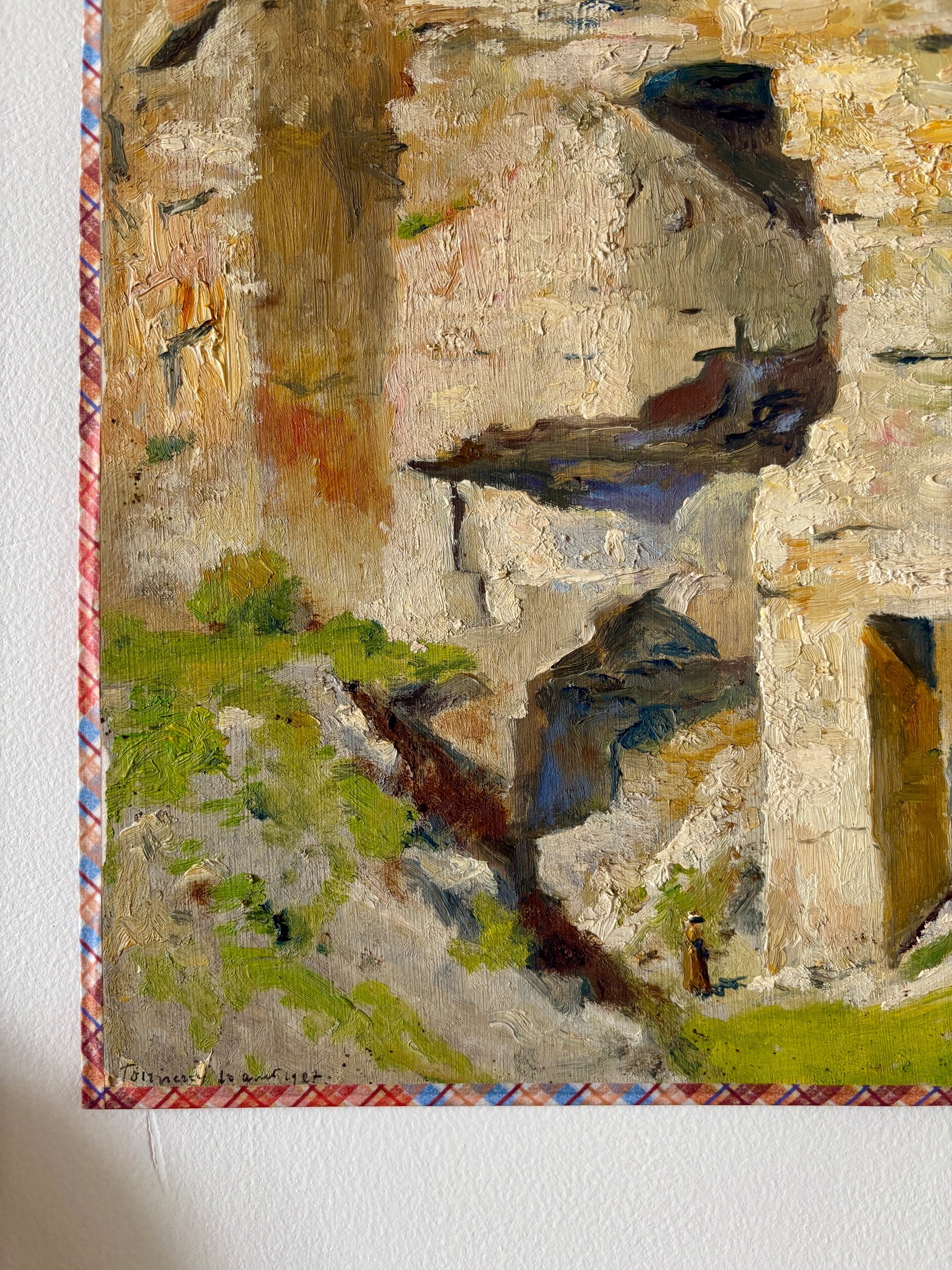 peinture-huile-toile-maison-falaise-art-decoration-vintage-axs-design-paris-france