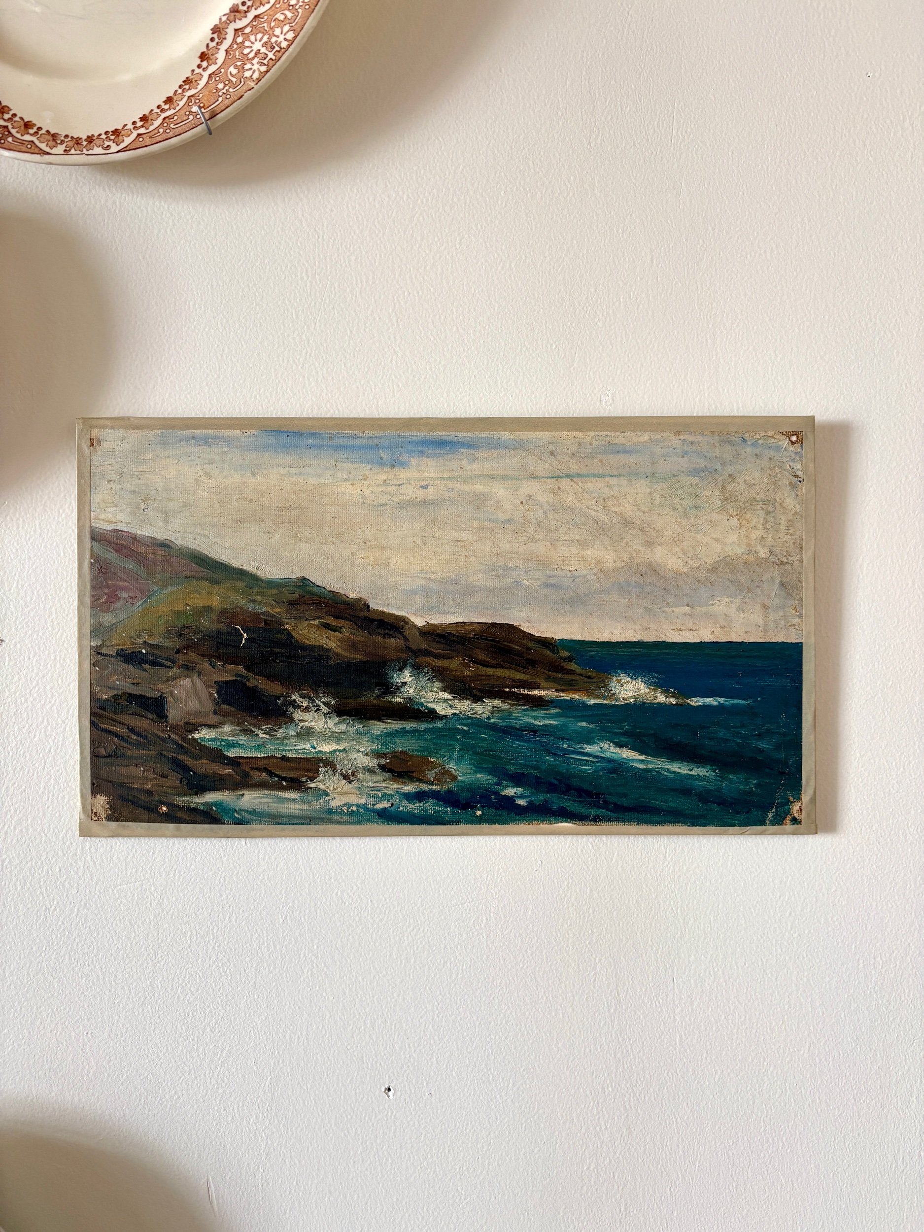 peinture-huile-toile-mer-falaise-rocher-decoration-vintage-axs-design-paris-france