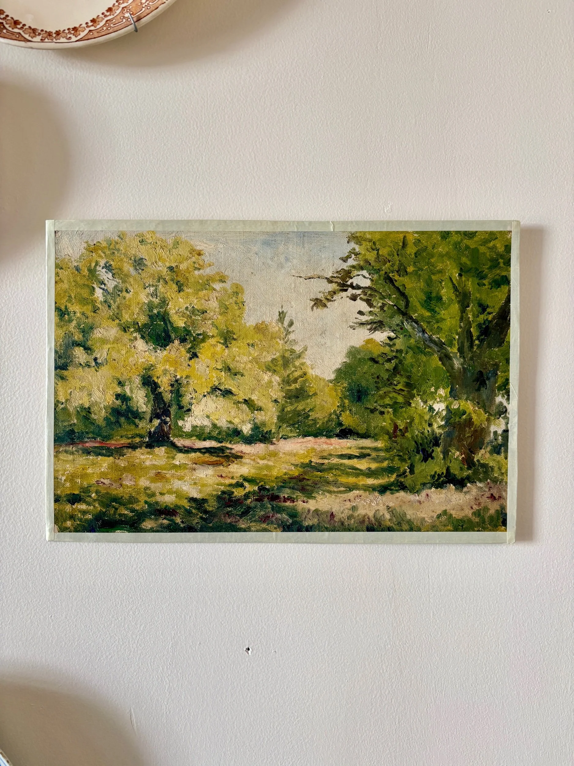 Peinture à l'huile sur toile "Nature et forêt" n°4