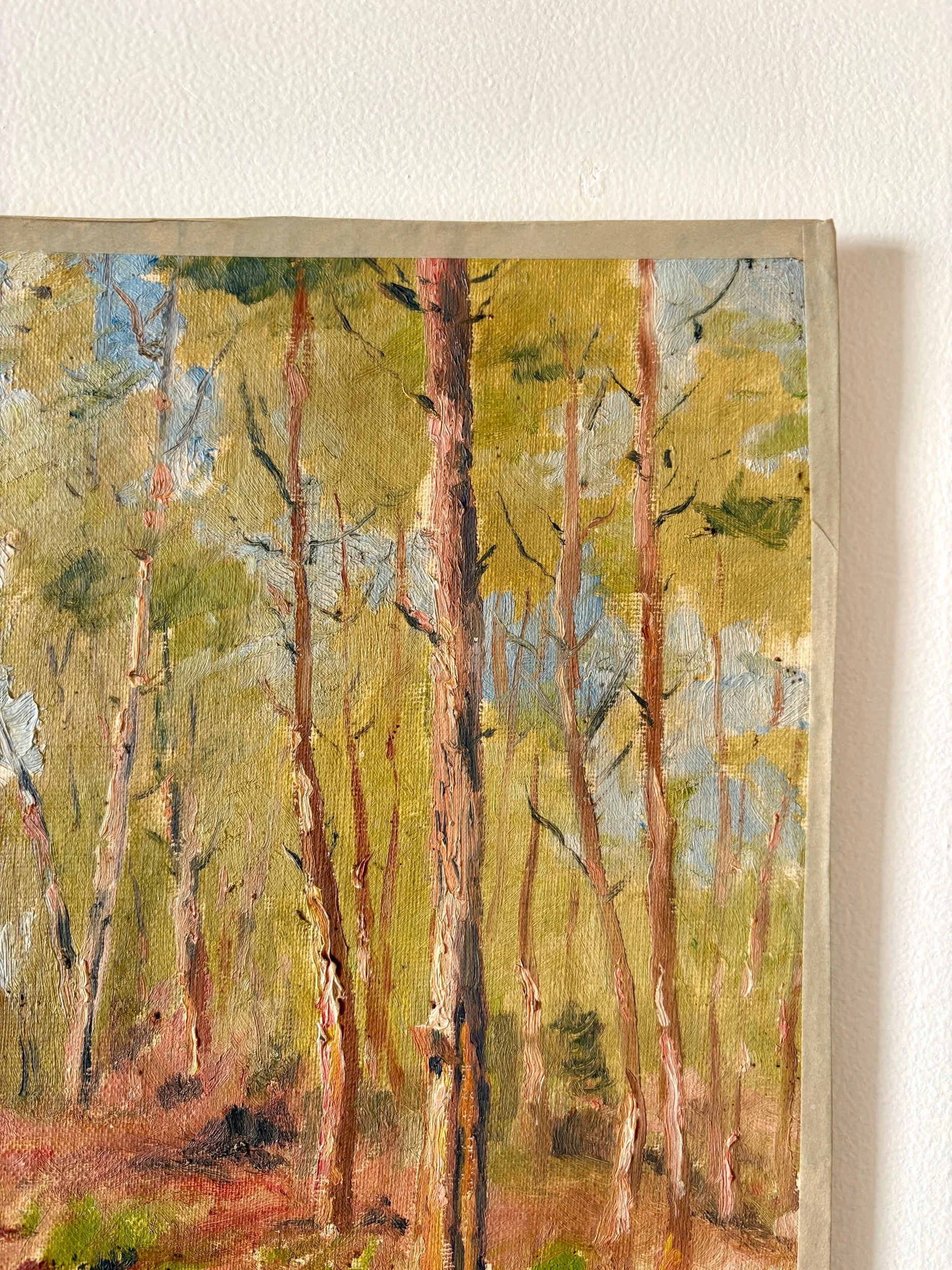 peinture-huile-toile-foret-3-art-decoration-vintage-axs-design-paris-france