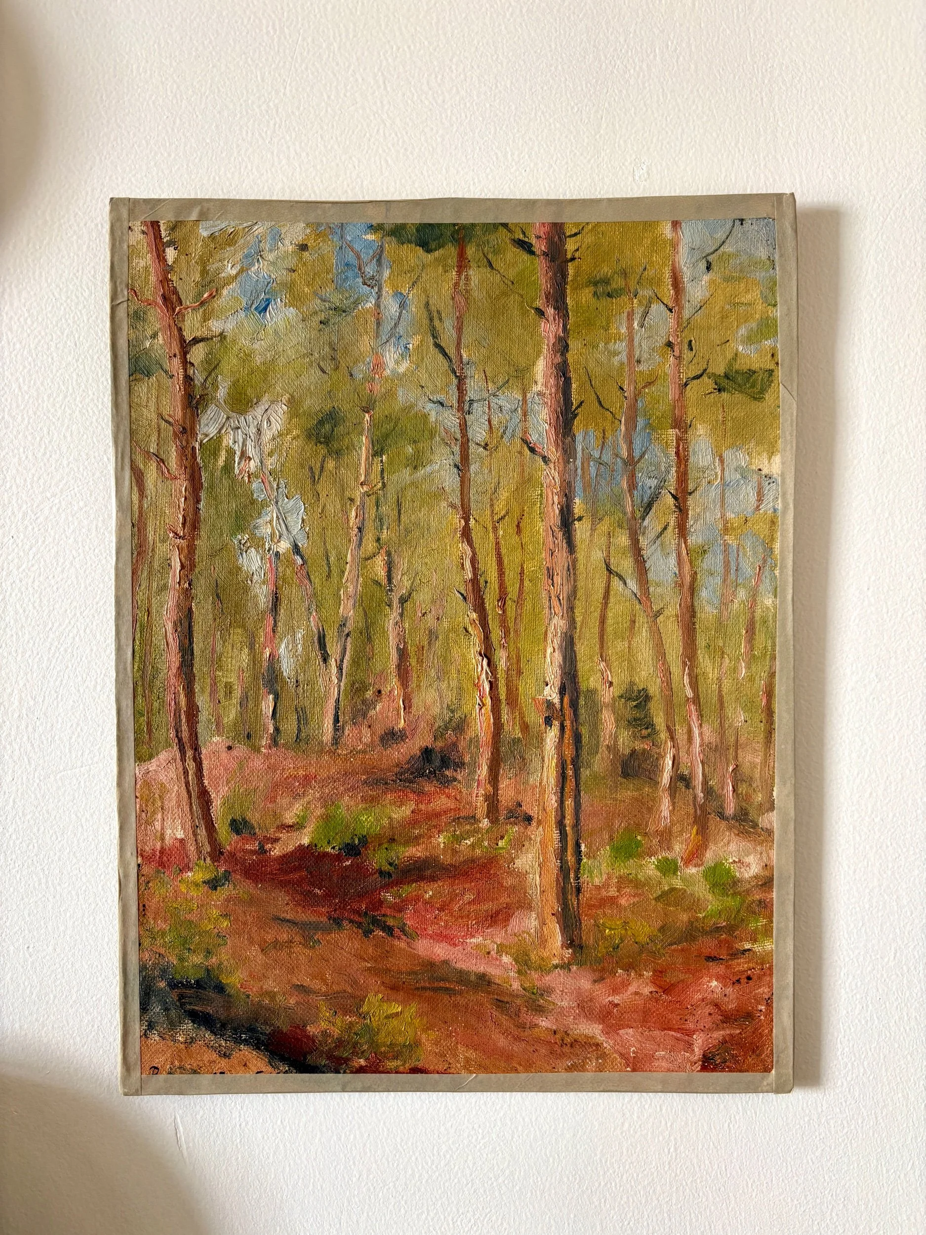 Peinture à l'huile sur toile "Forêt" n°26
