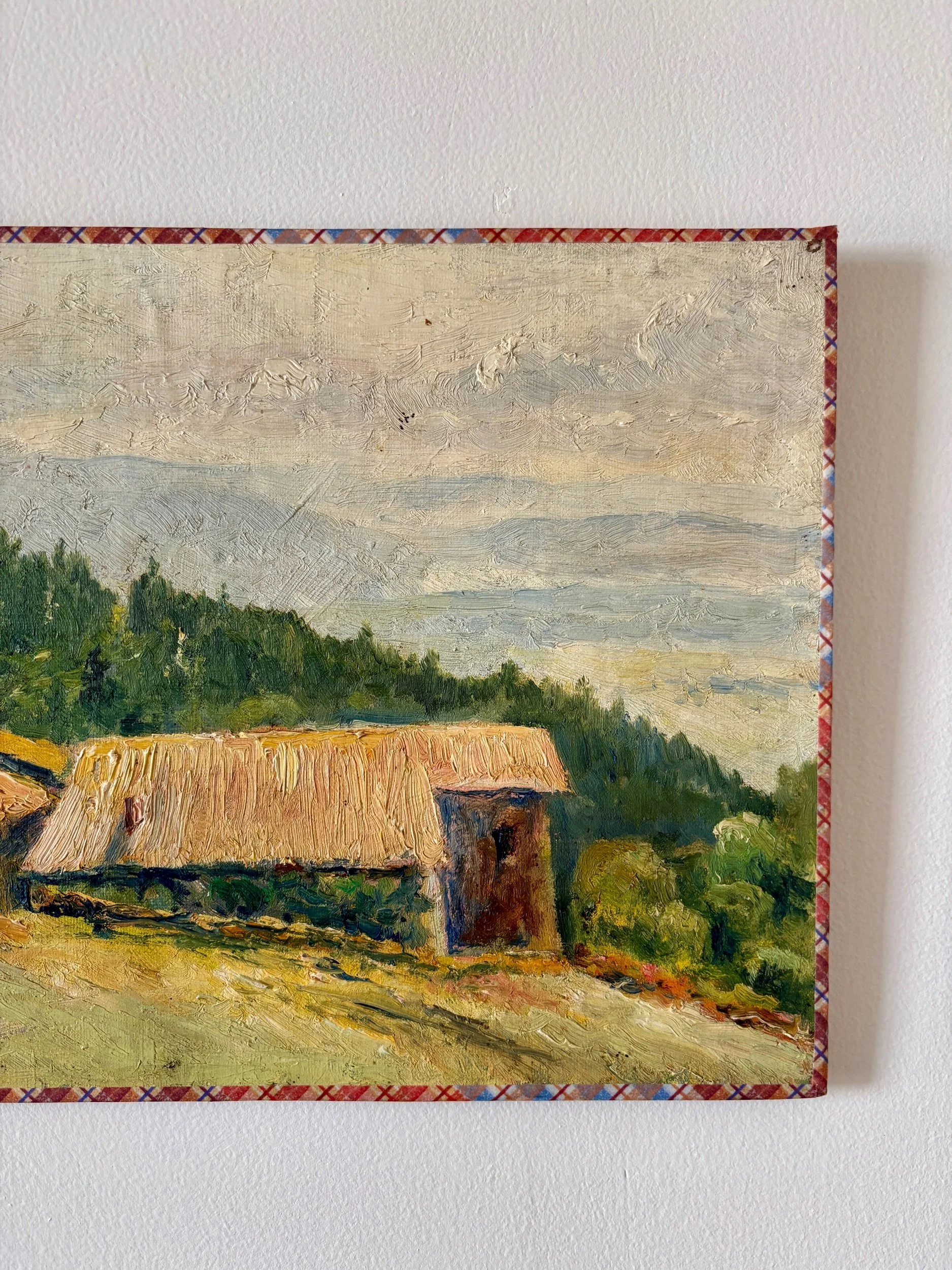 peinture-huile-toile-foret-maison-1-art-decoration-vintage-axs-design-paris-france