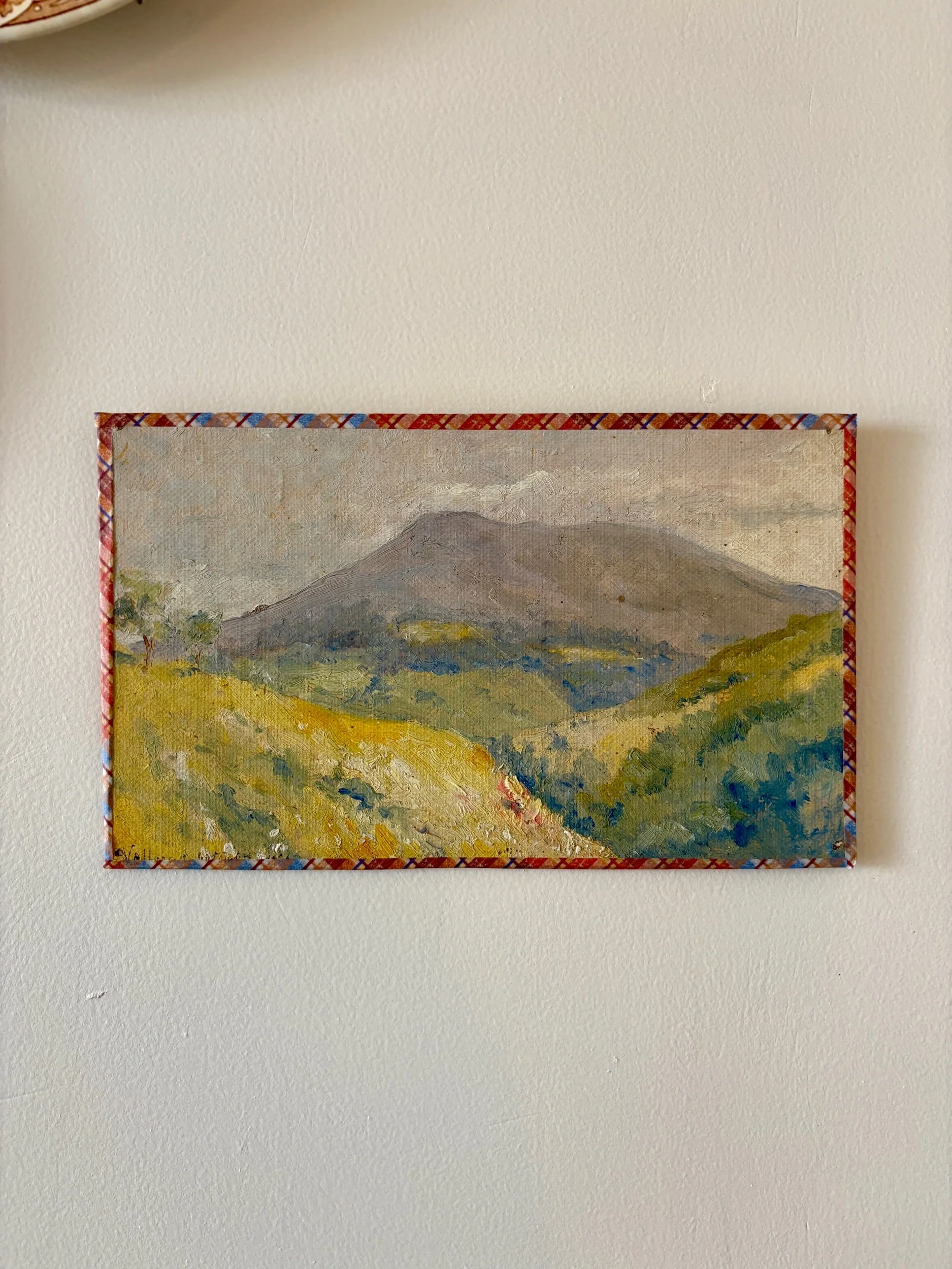 Peinture à l'huile sur toile "Forêt et montagne" n°11