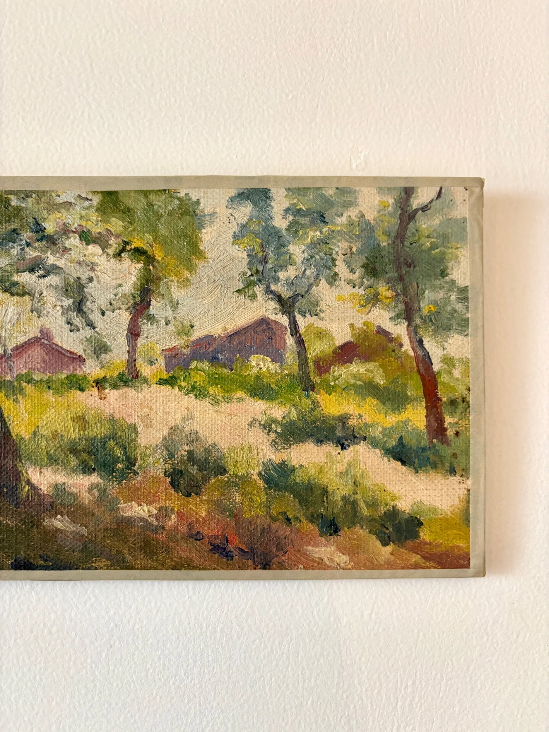 peinture-huile-toile-foret-maisons-art-decoration-vintage-axs-design-paris-france