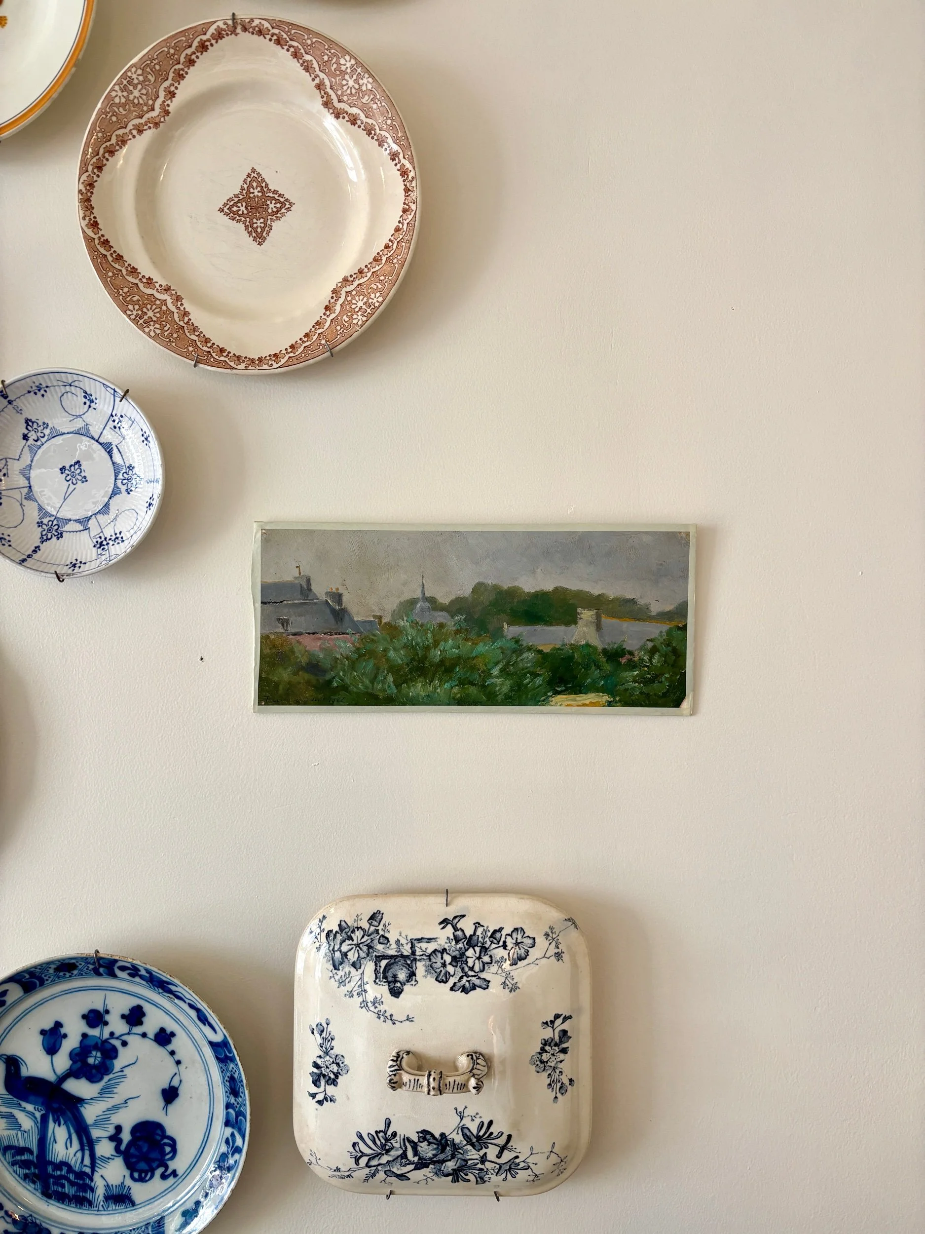 peinture-huile-toile-village-foret-2-art-decoration-vintage-axs-design-paris-france