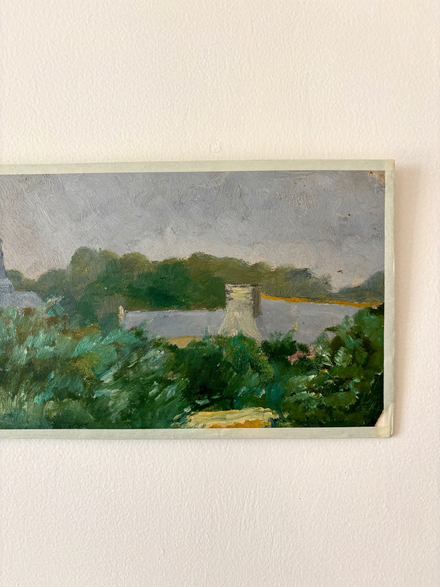 peinture-huile-toile-village-foret-2-art-decoration-vintage-axs-design-paris-france