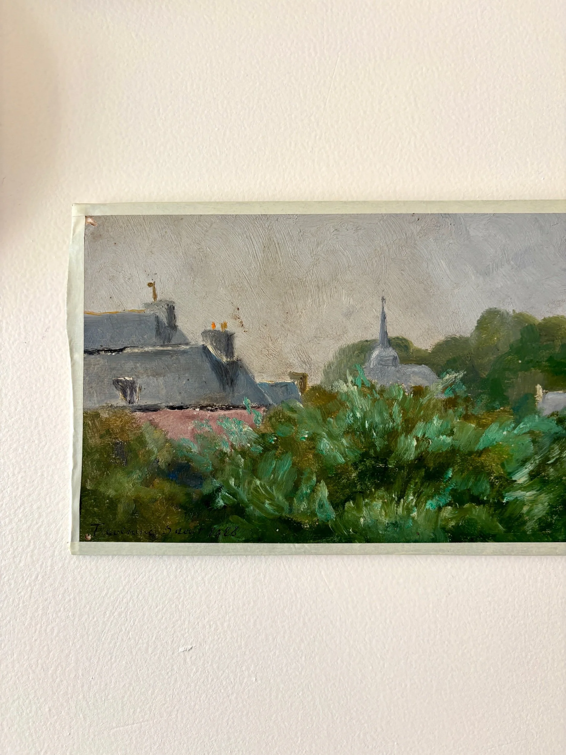 peinture-huile-toile-village-foret-2-art-decoration-vintage-axs-design-paris-france