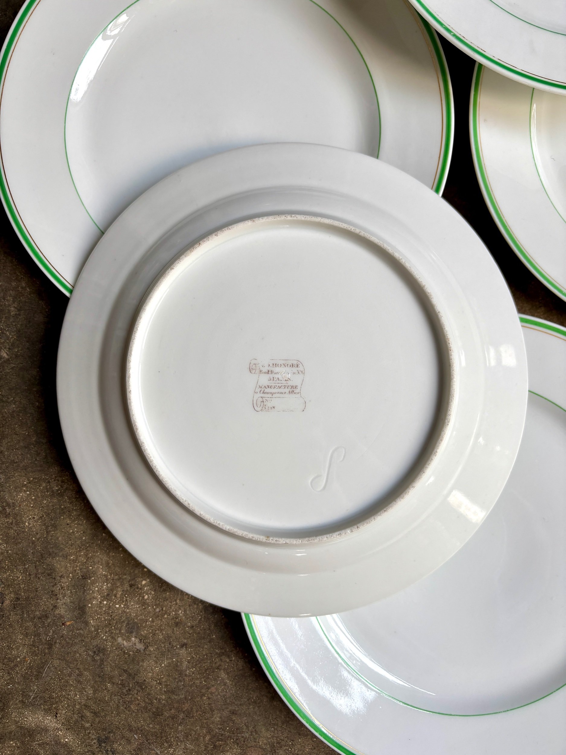 6-assiettes-plates-ed-honore-porcelaine-vaisselle-vintage-axs-design-paris-france