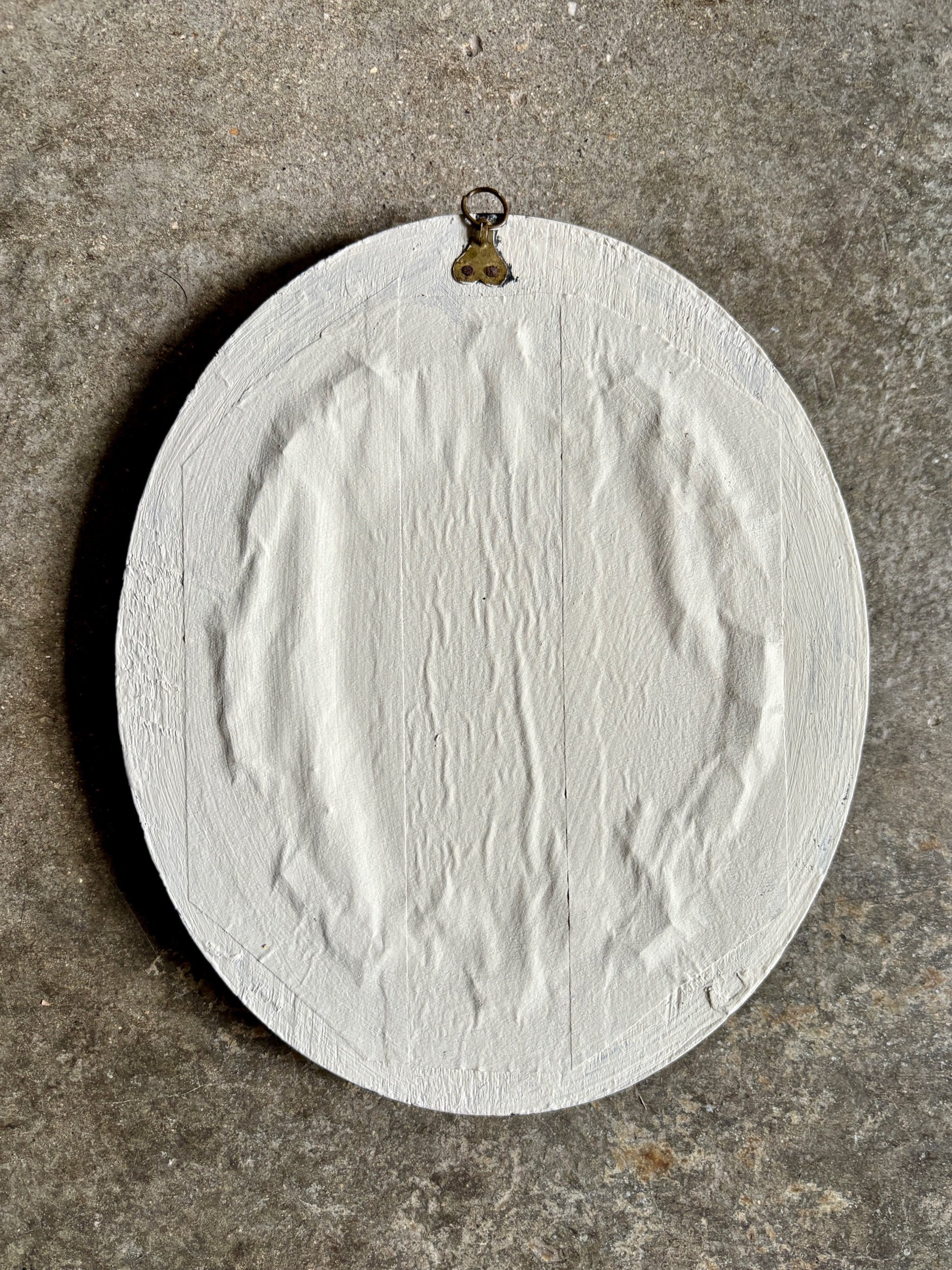 cadre-ovale-napoleon-iii-bois-noir-dore-tapisserie-aubusson-vert-beige-antique-decoration-axs-design-paris-france