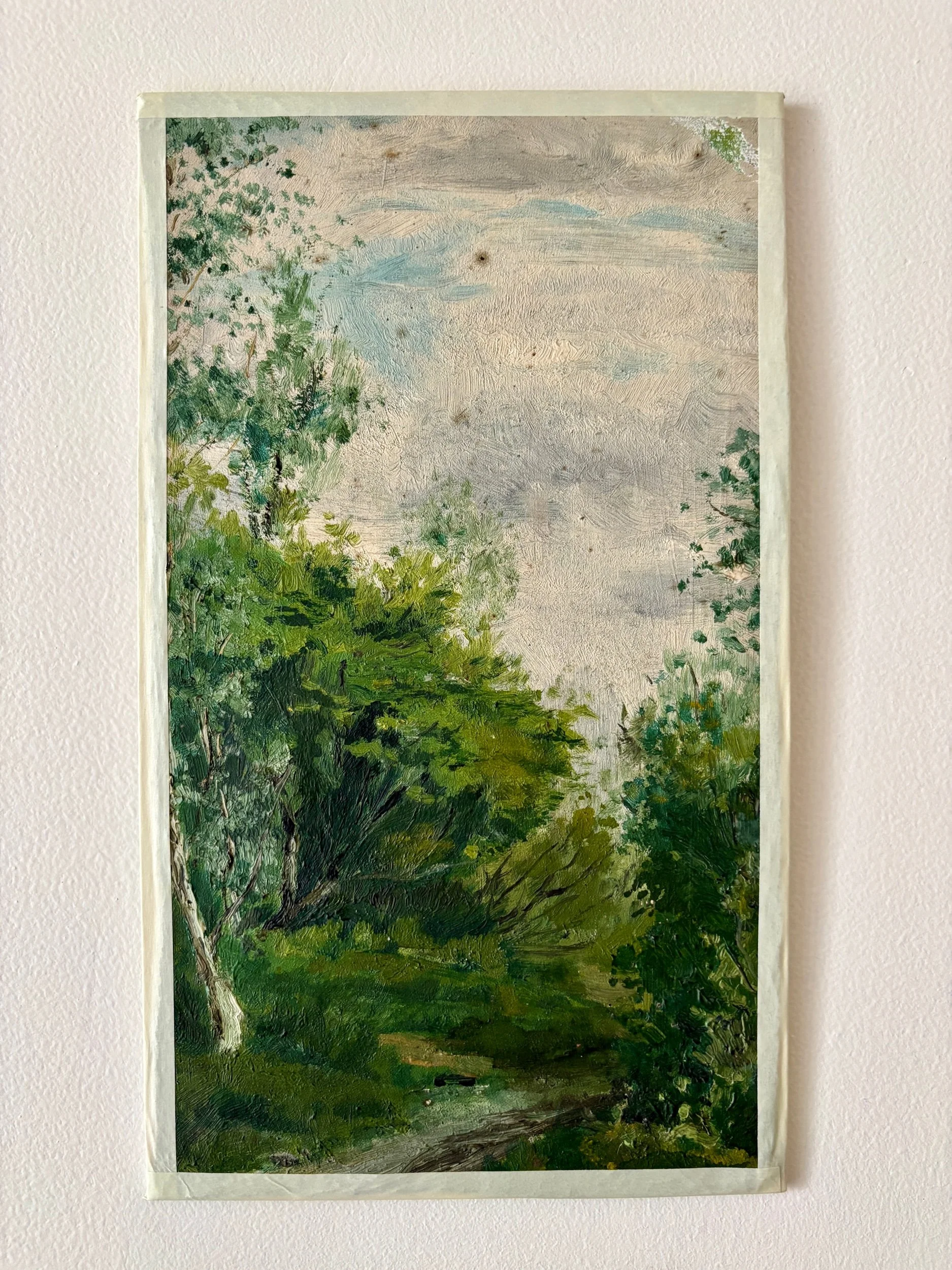 peinture-huile-toile-foret-59-art-decoration-vintage-axs-design-paris-france