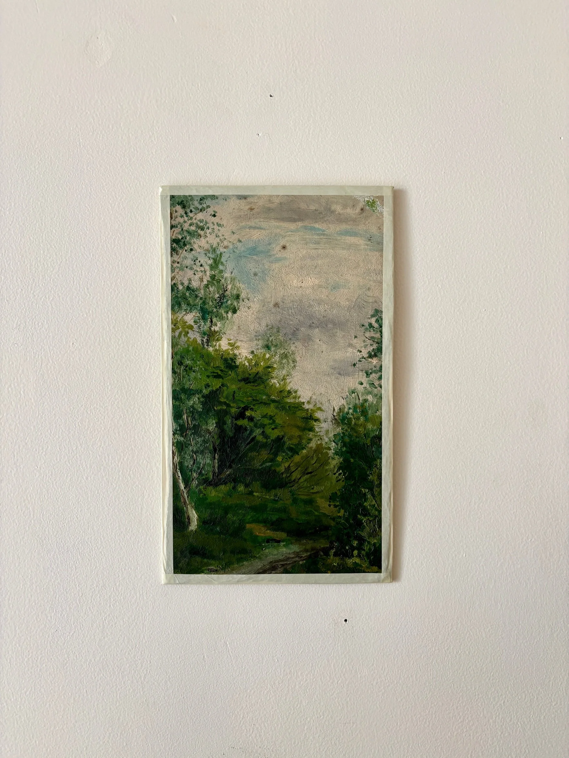 Peinture à l'huile sur toile "Forêt" n°59
